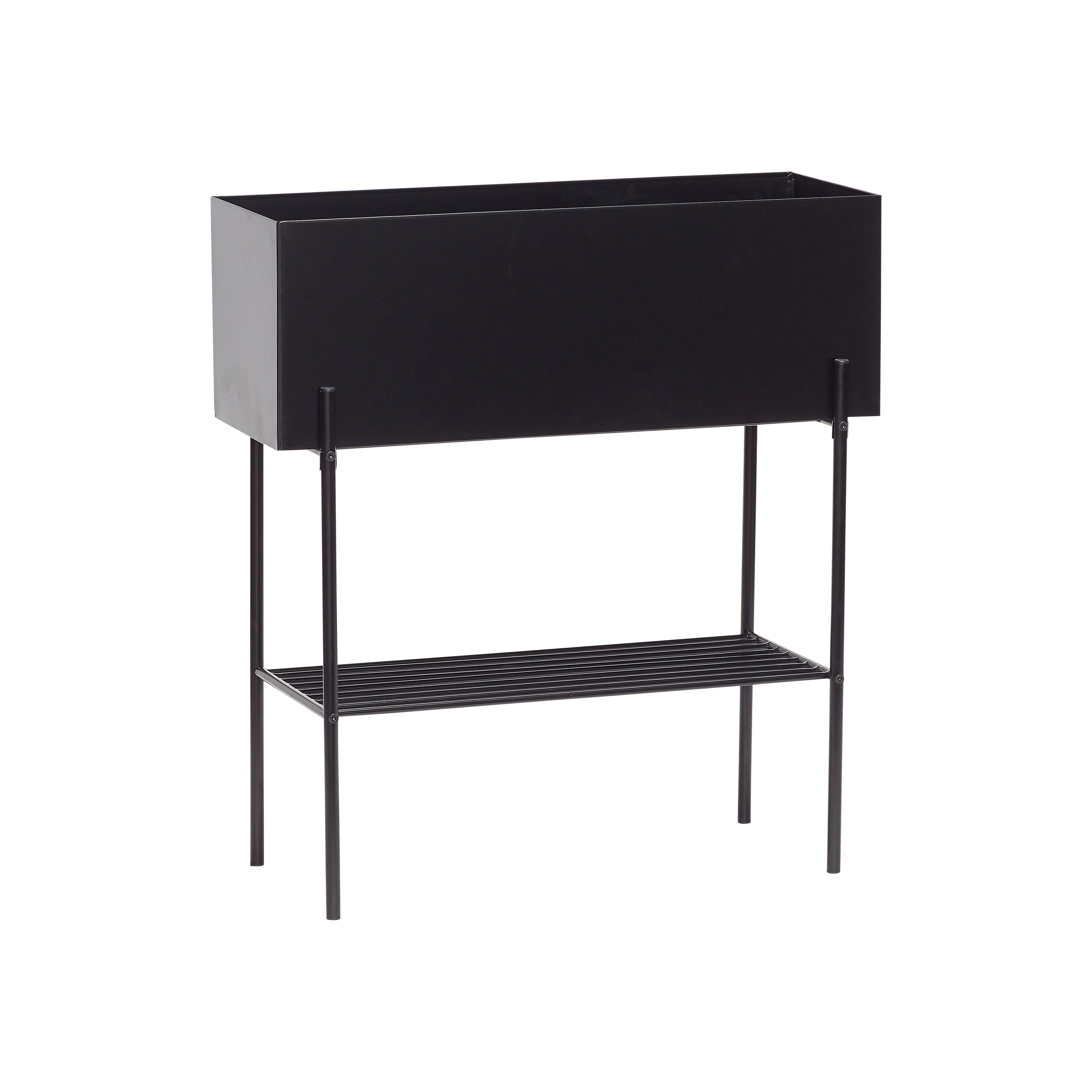 Norm Plant Box Black - 70x28xh76cm