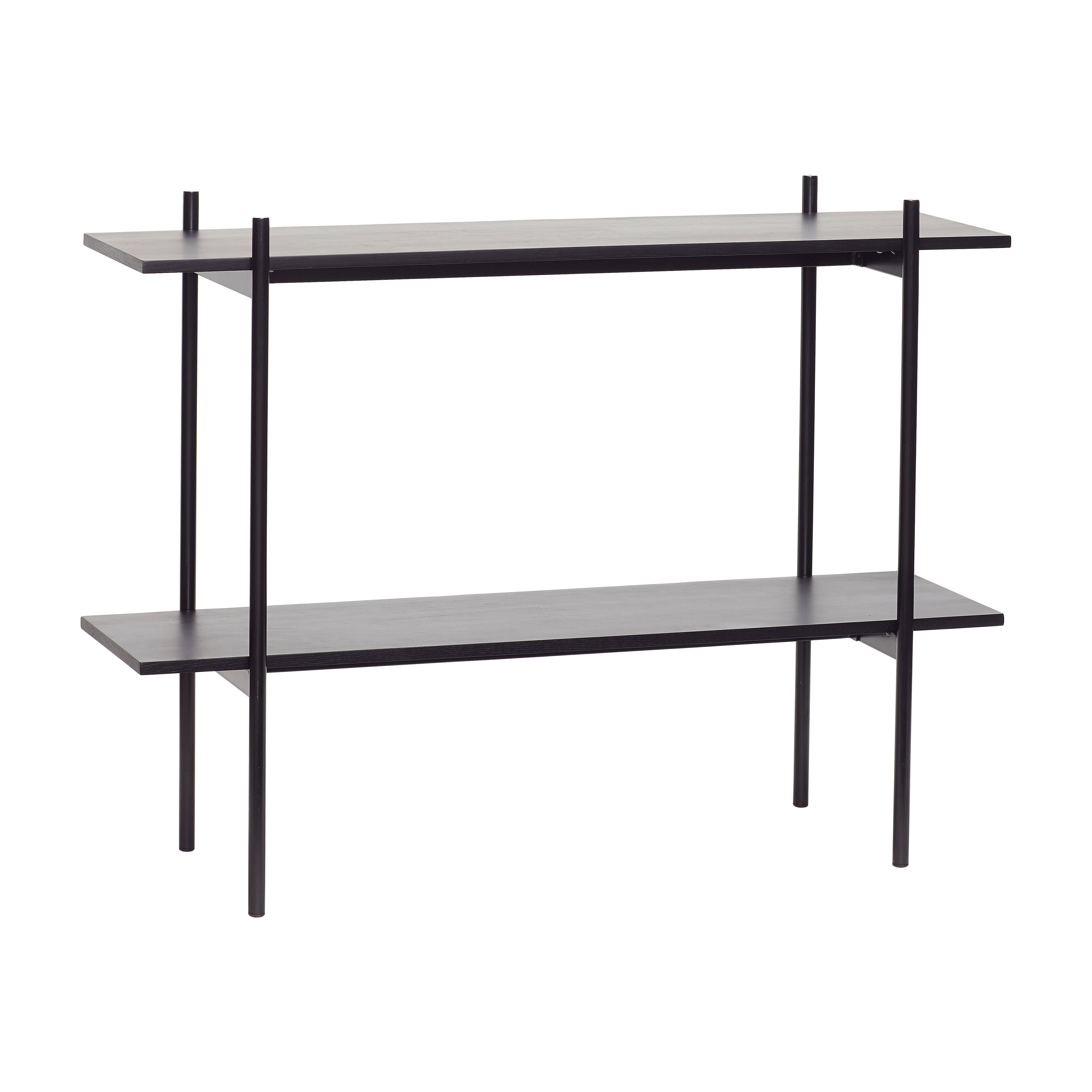 Normhylle enkelt lite svart - 120x40xh90cm