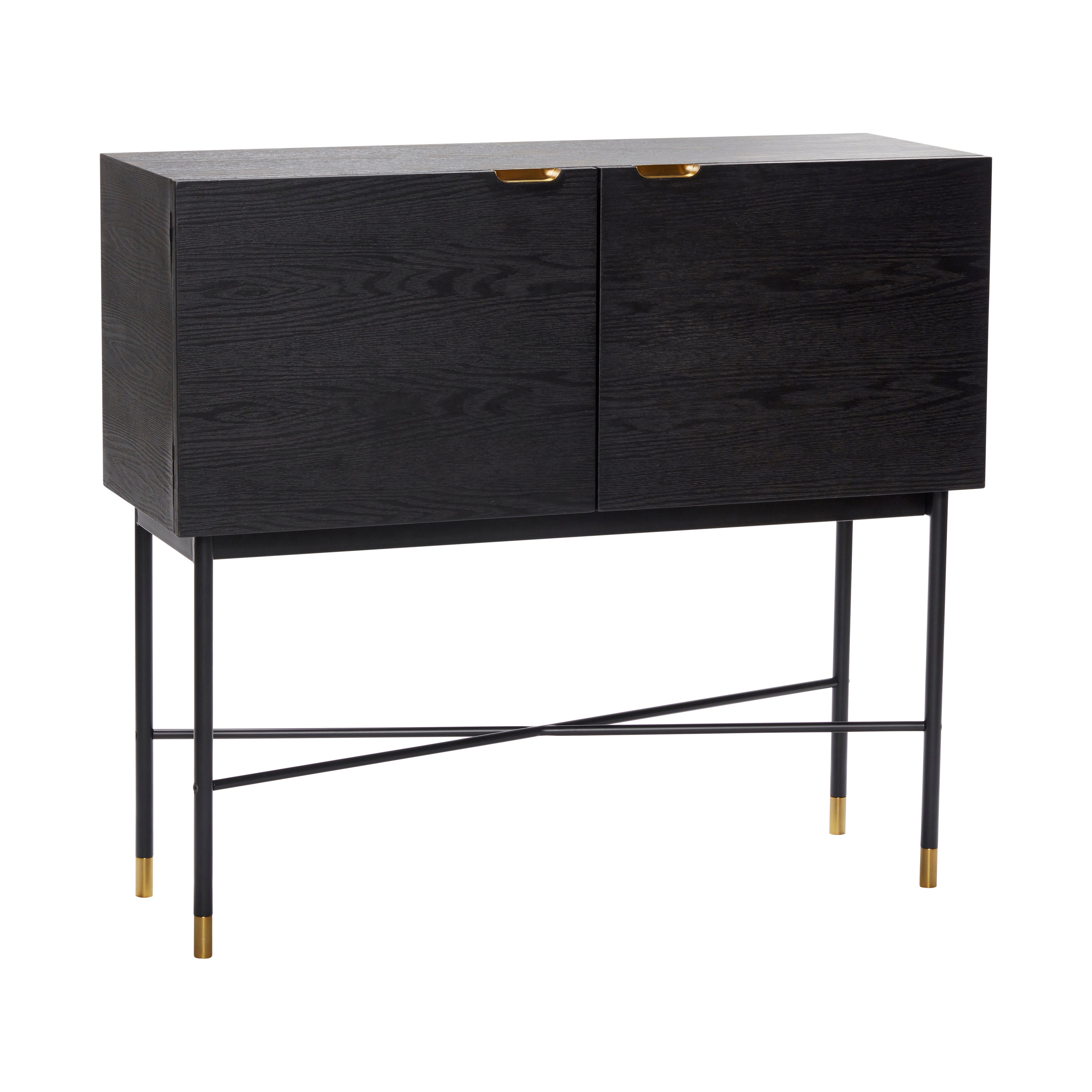 Norm Console Table Black - 100x35xh90cm