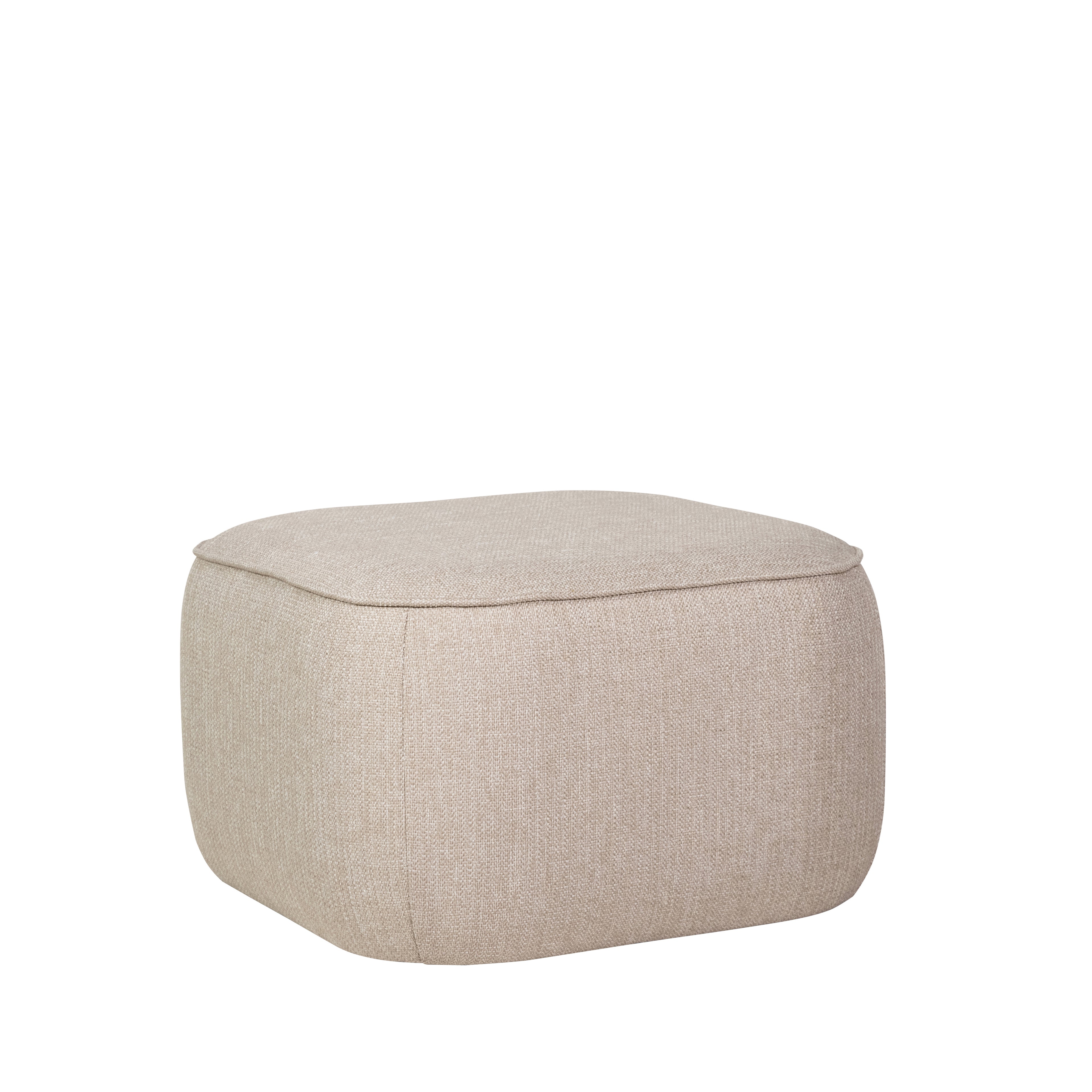 Cube Puff Beige - 57x57xh39cm
