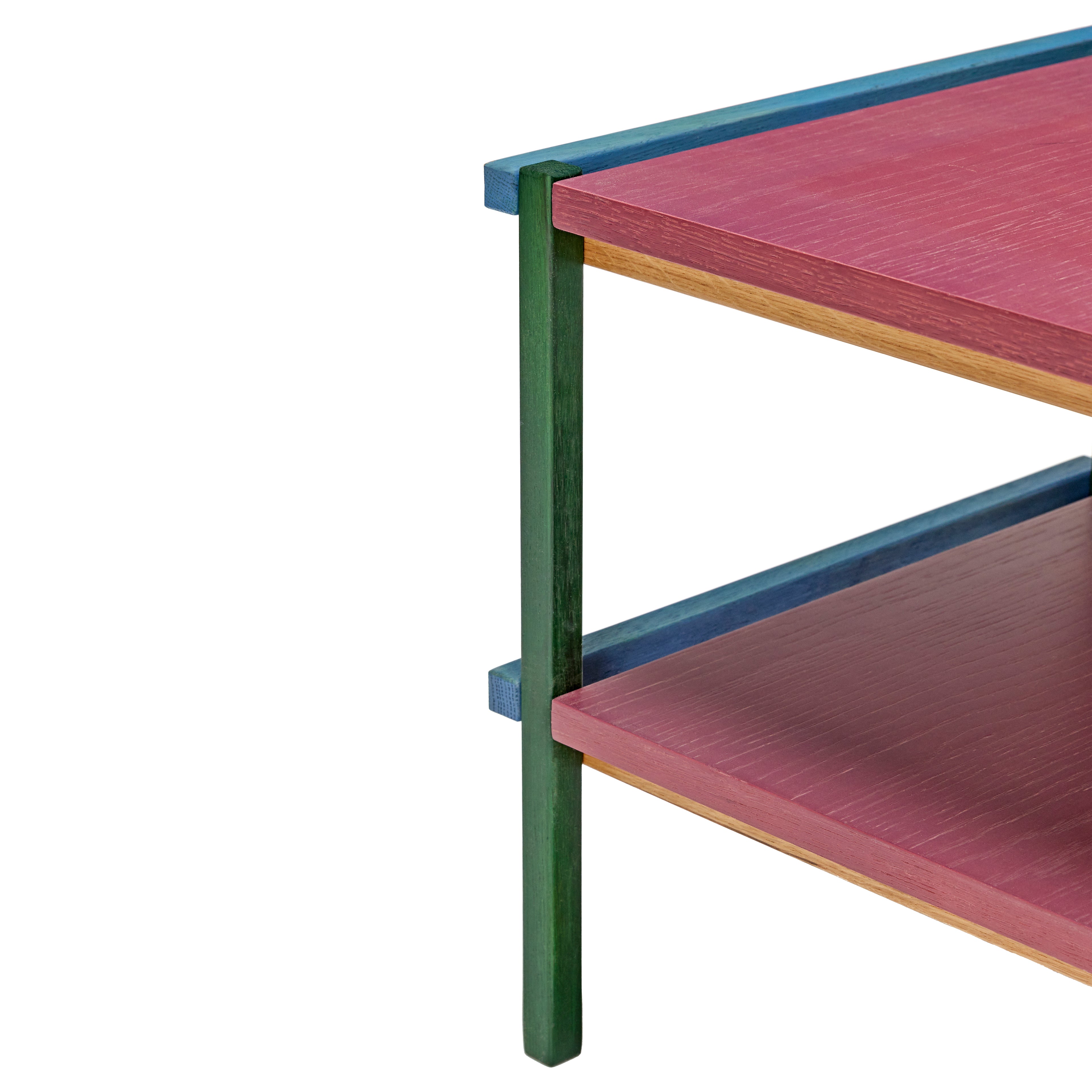 Crayon sidebord multikolorert - 40x40xh40cm