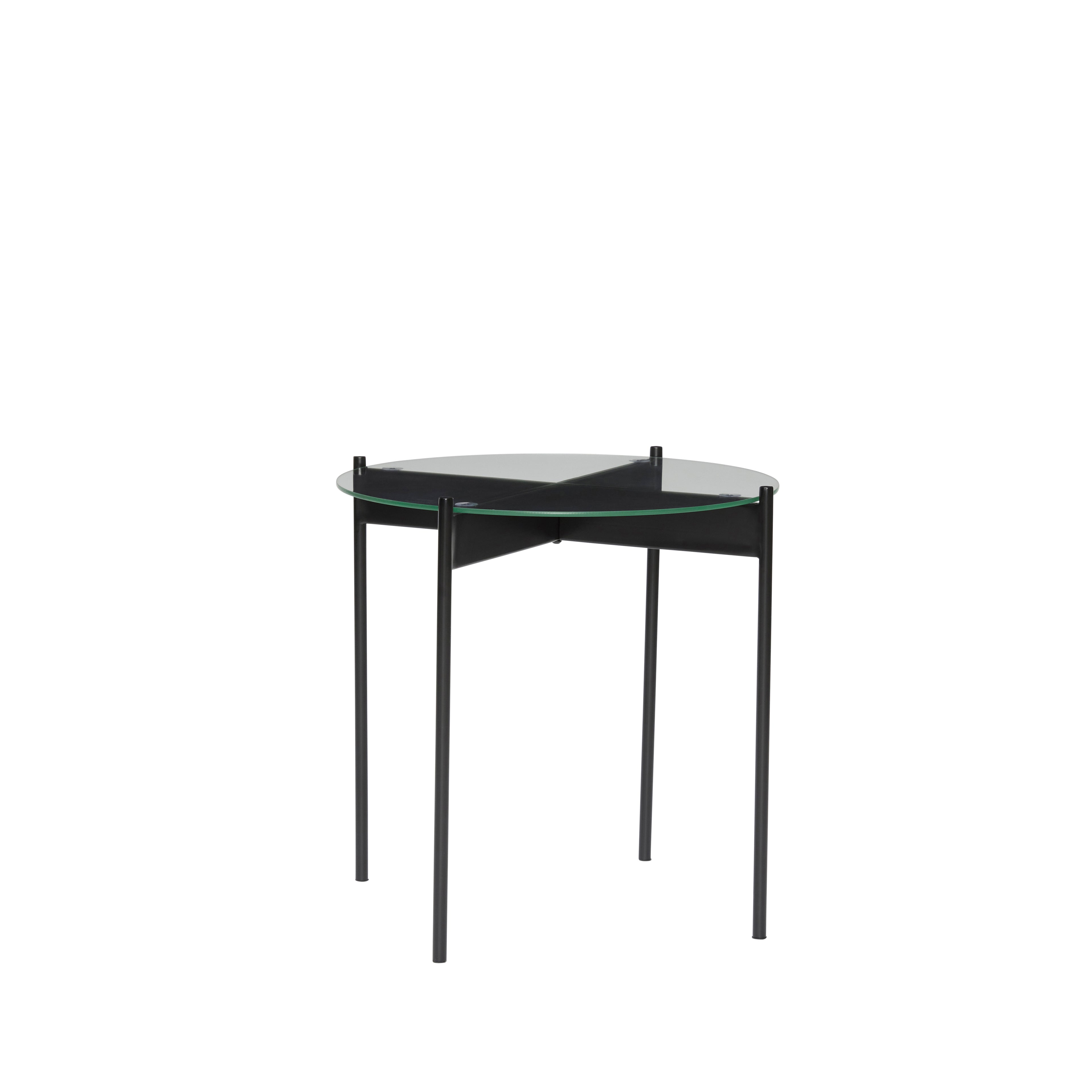 Bjelke sidebord svart - Ø45XH42cm