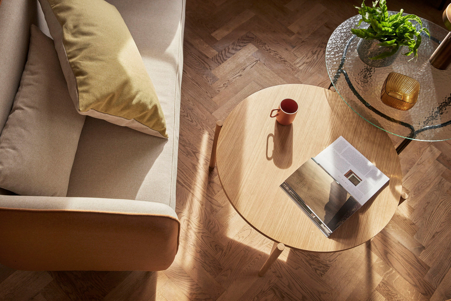 Orbit Sofabord Svart - ø80xh45cm