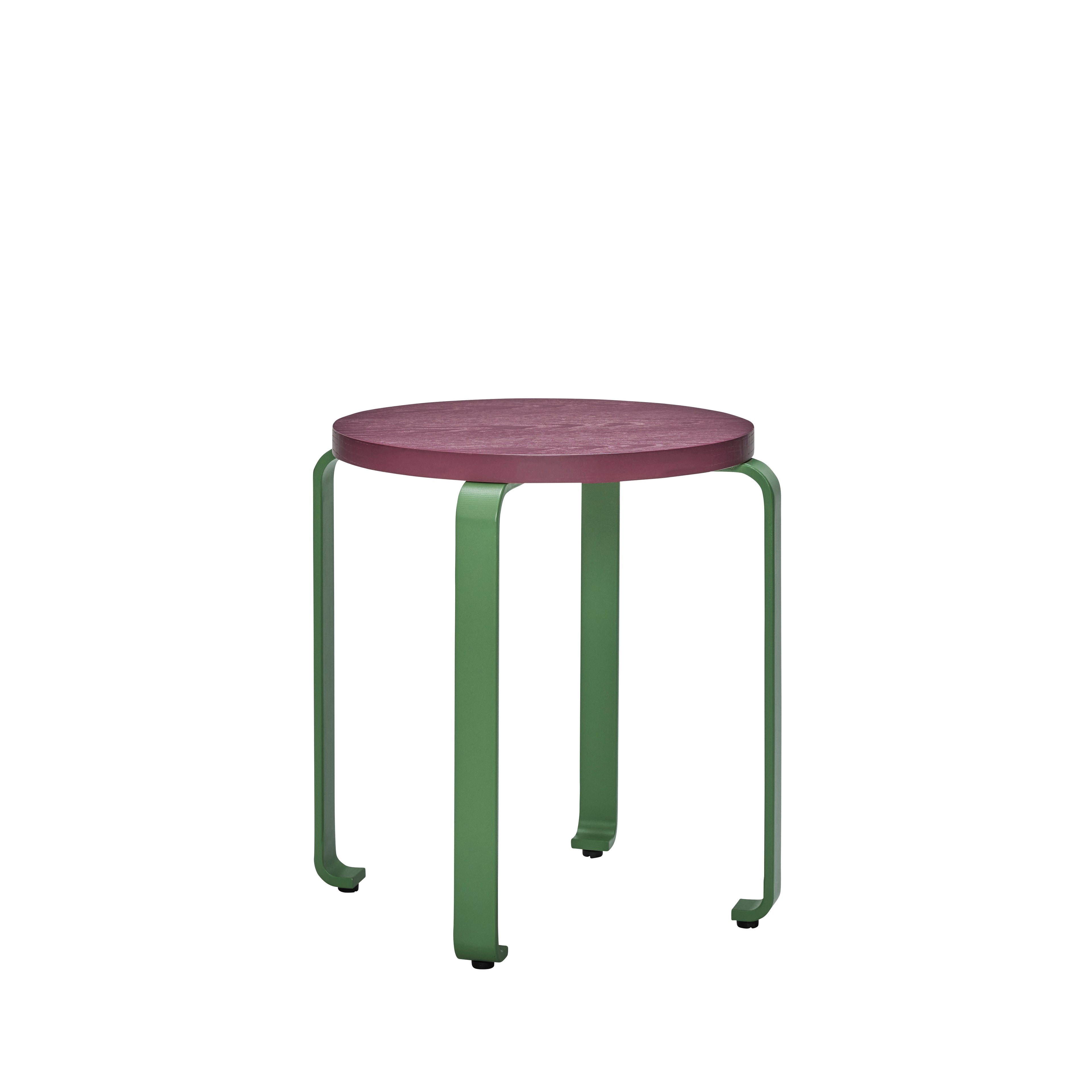 Smile Stool Burgundy/Grønn - ø46xh46,5cm
