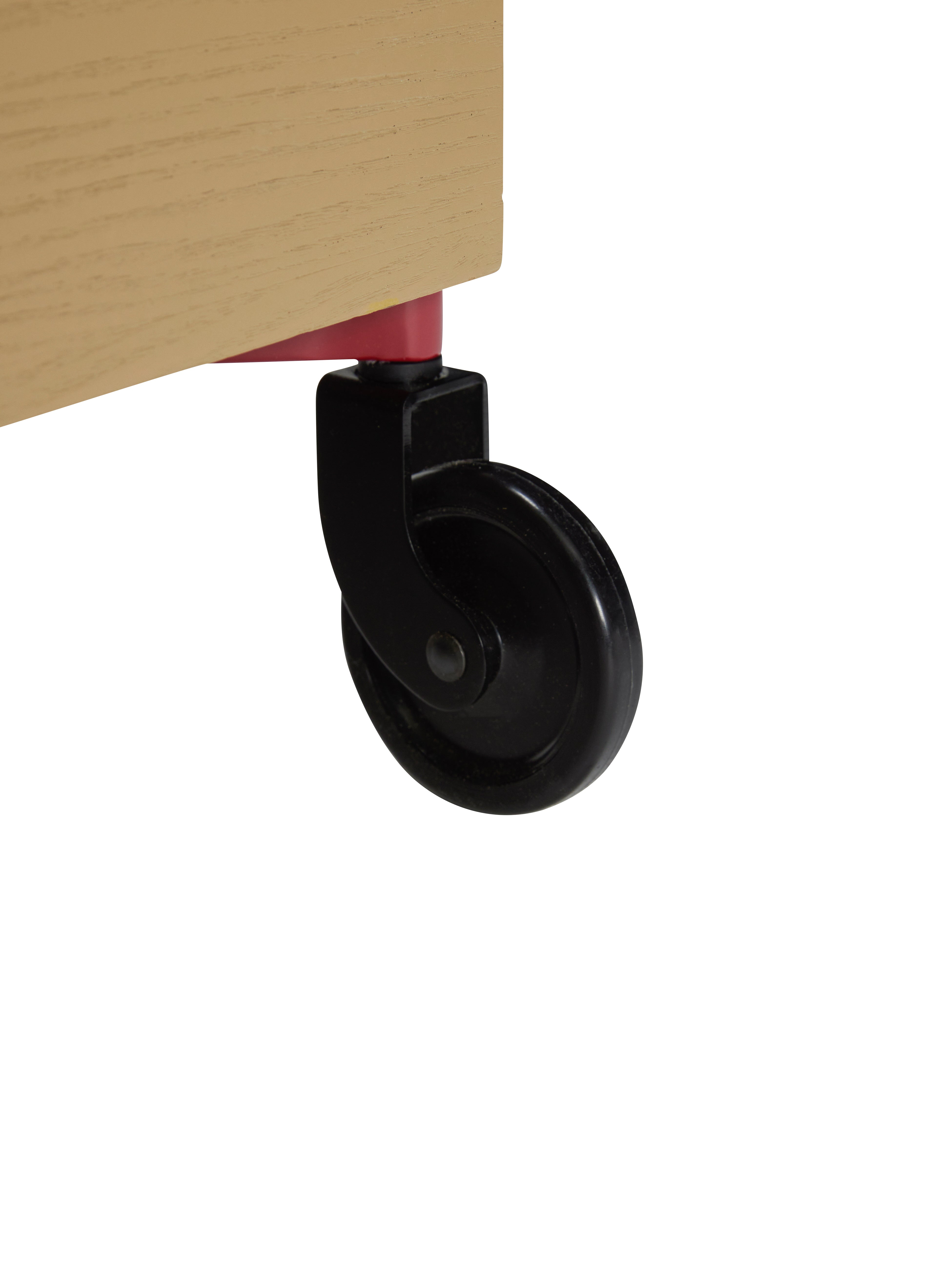 Fersk rullebord multikolor - 42x41xh68cm
