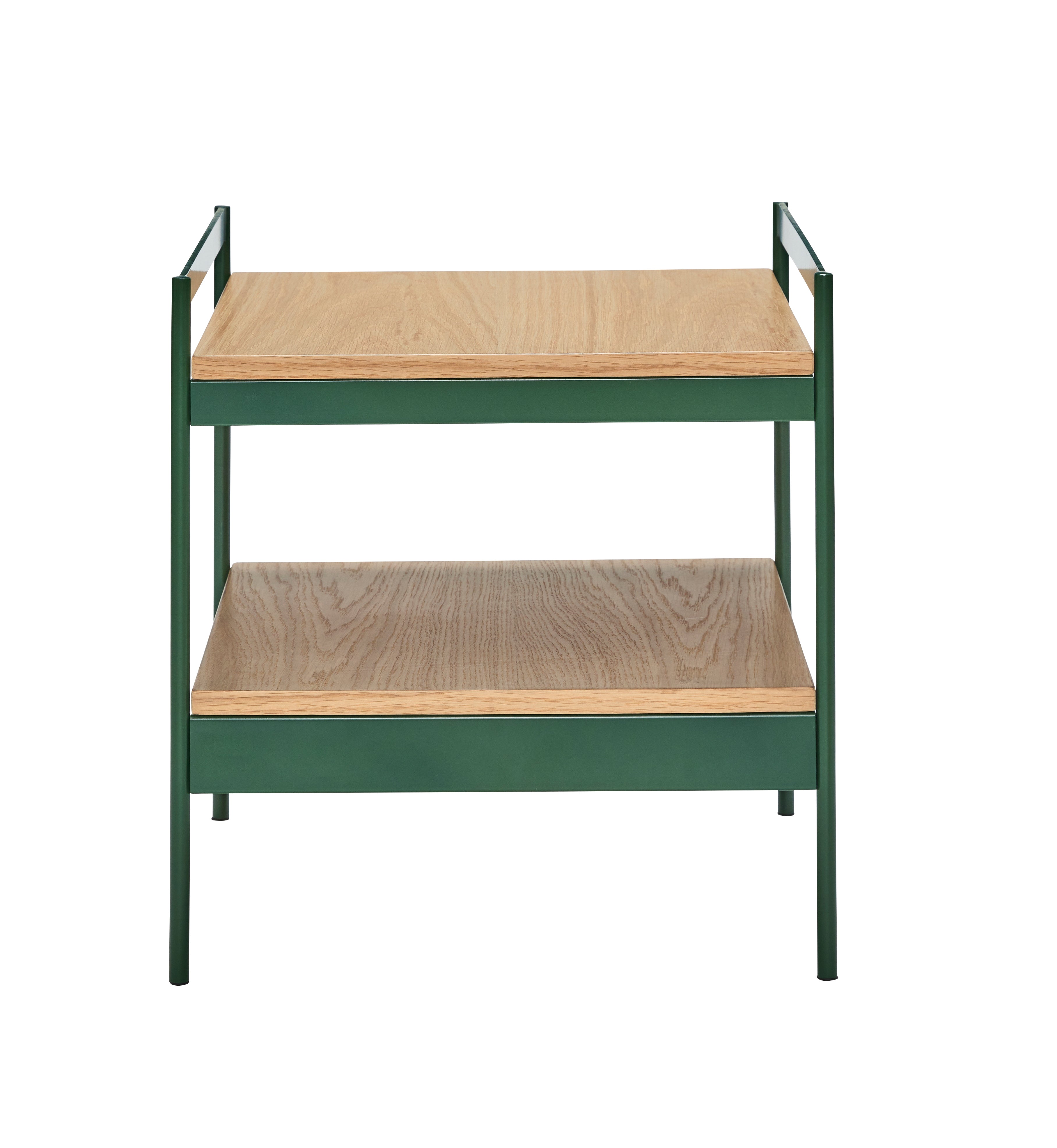 Sprø sidebord grønn/natur - 43x43xh45cm