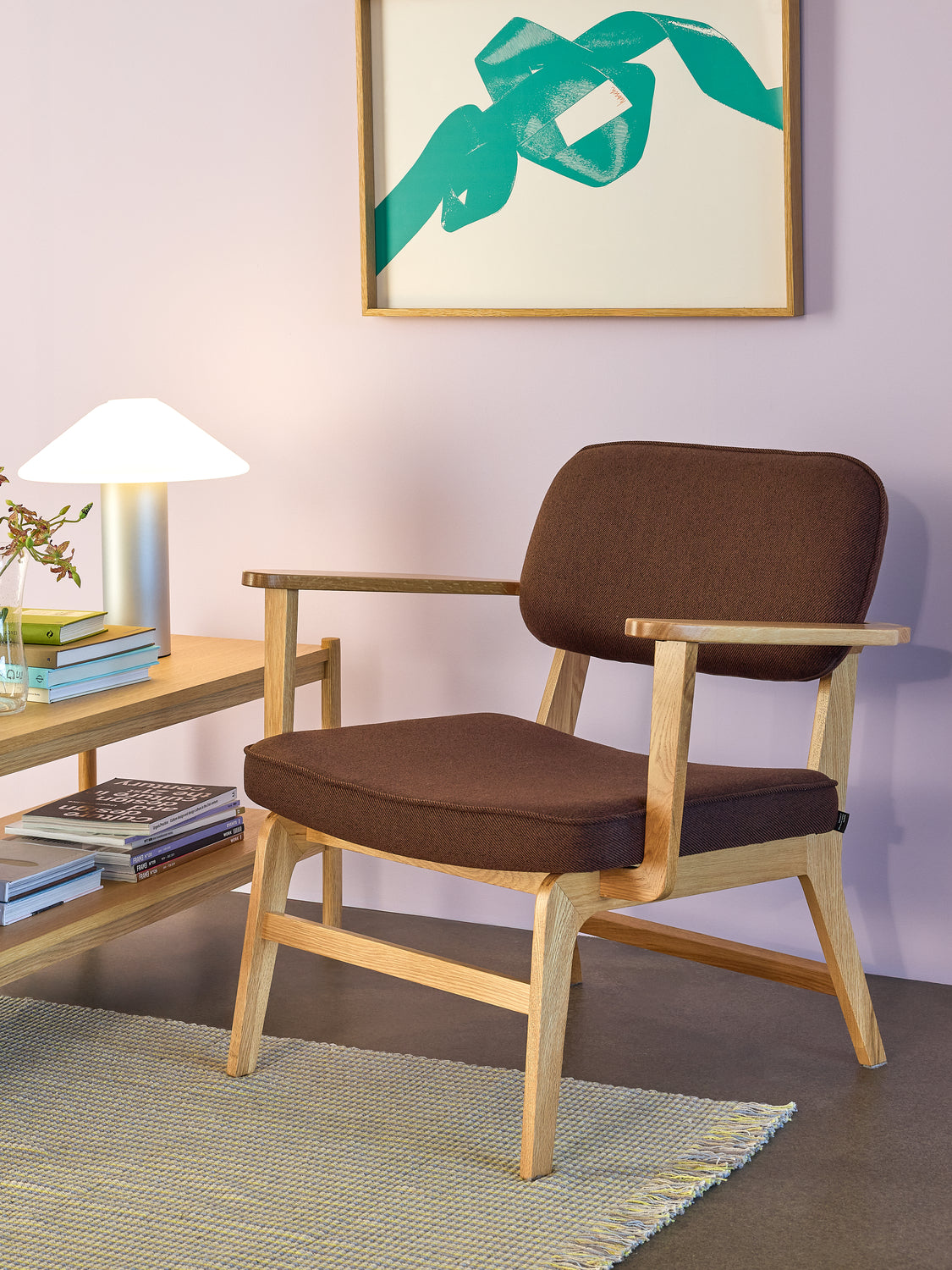 Haze Lounge stol Mørk brun - 80x64xh71cm