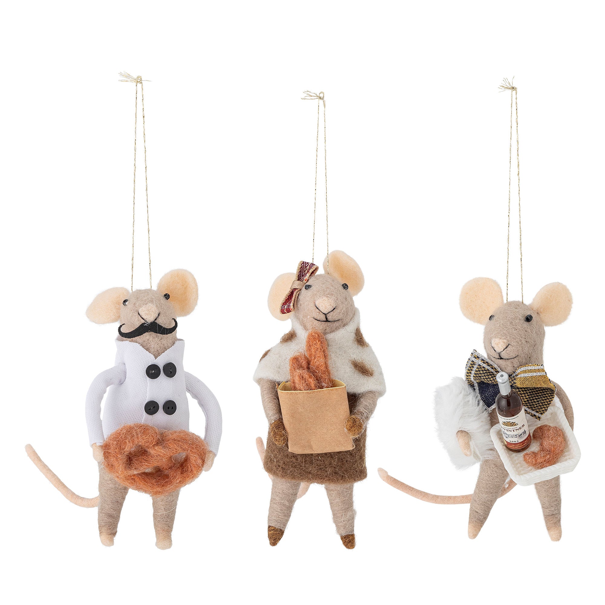 Bloomingville peo ornament, natur, ull