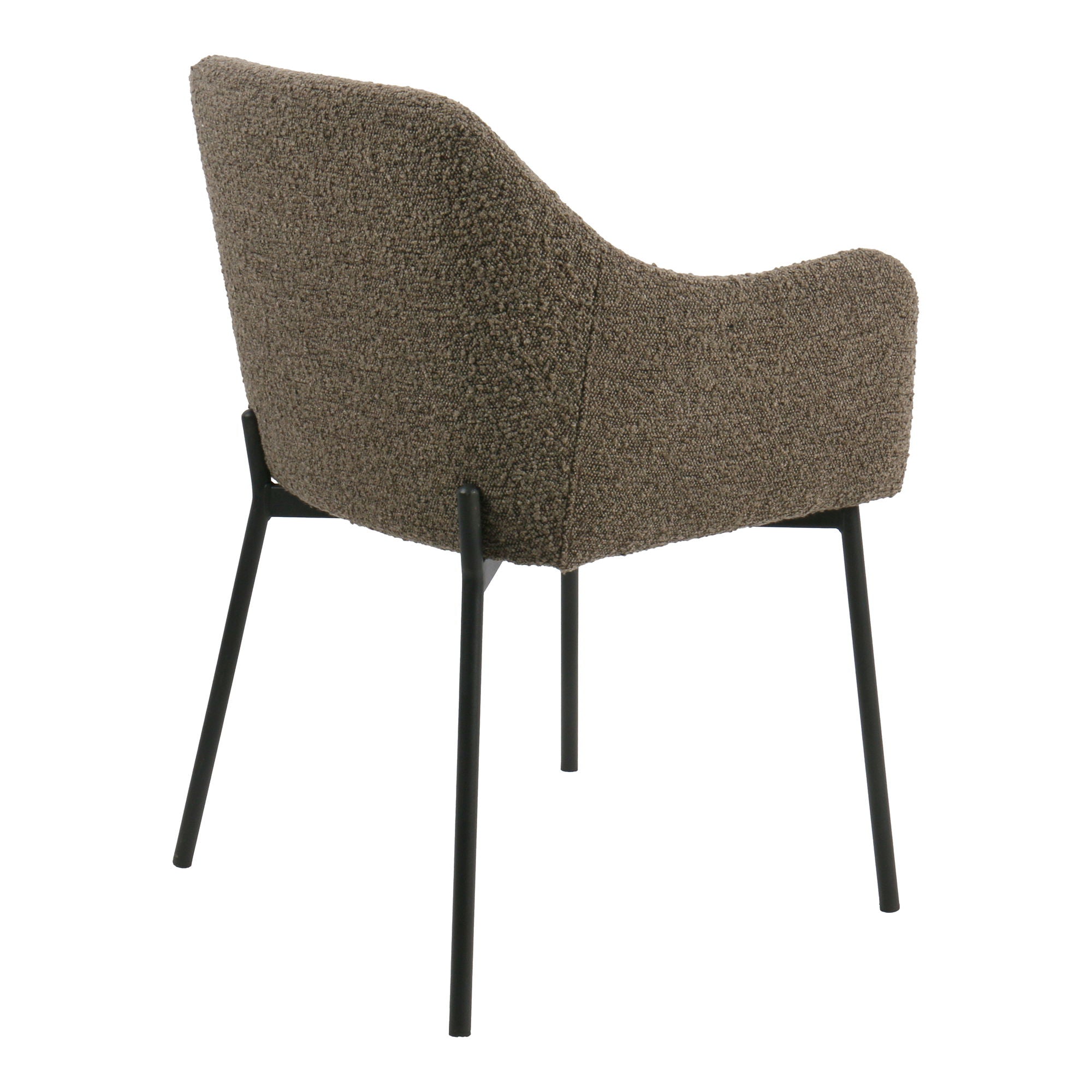 Melilla spisebordstol - Spisebordstol, Bouclé, Brown, Black Ben HN1064