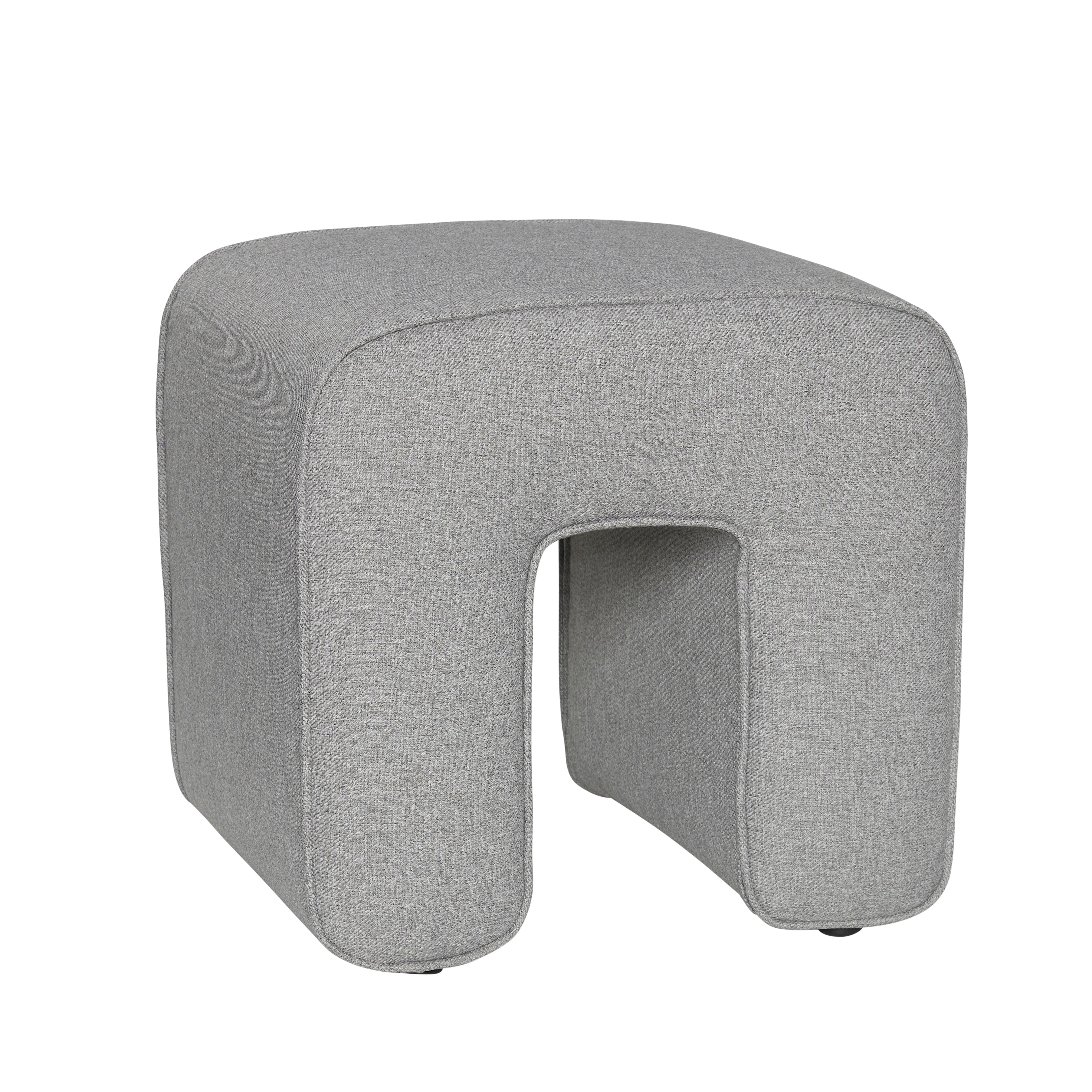 Sculpture Puf Grey - 45x45xh47cm