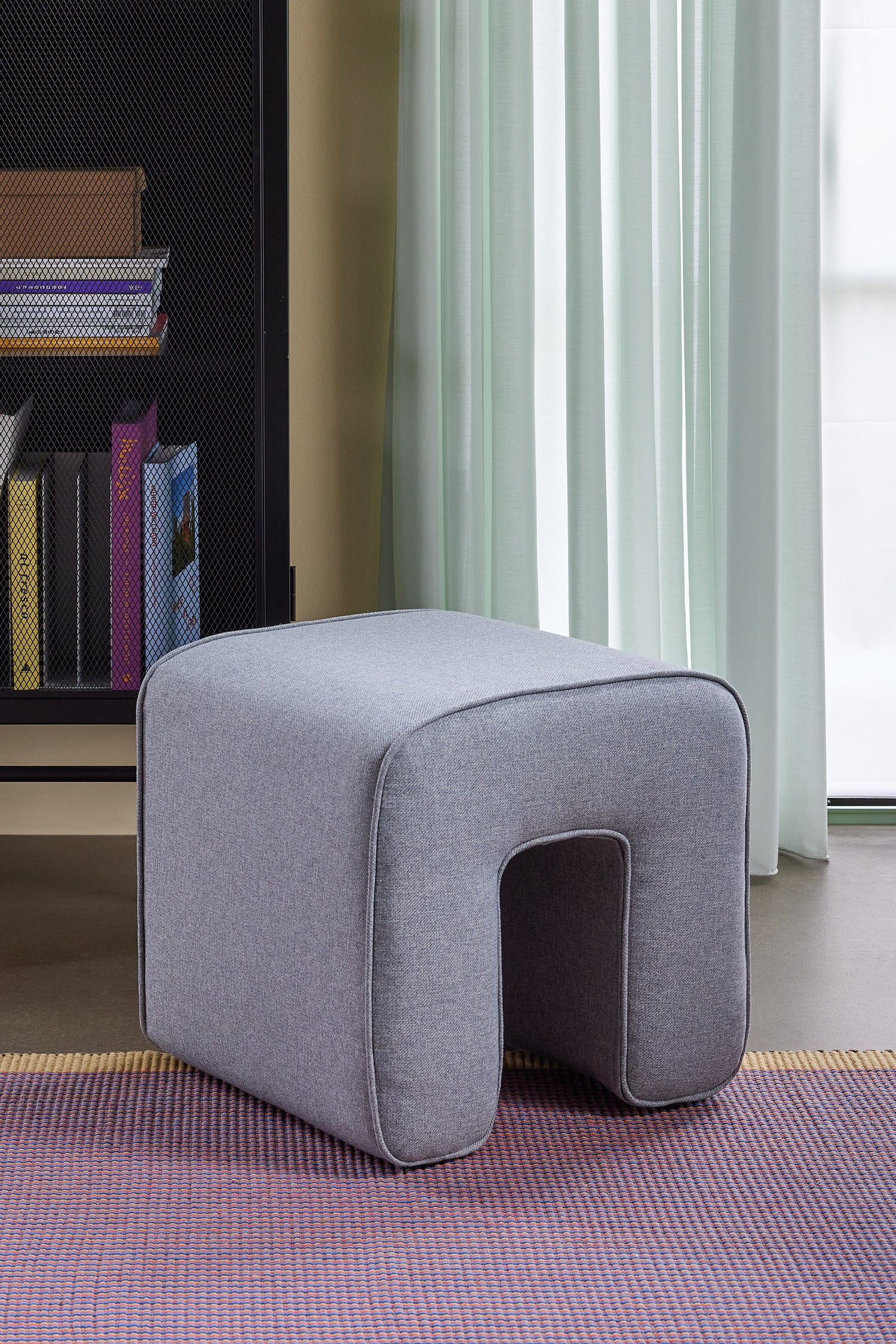 Sculpture Puf Grey - 45x45xh47cm