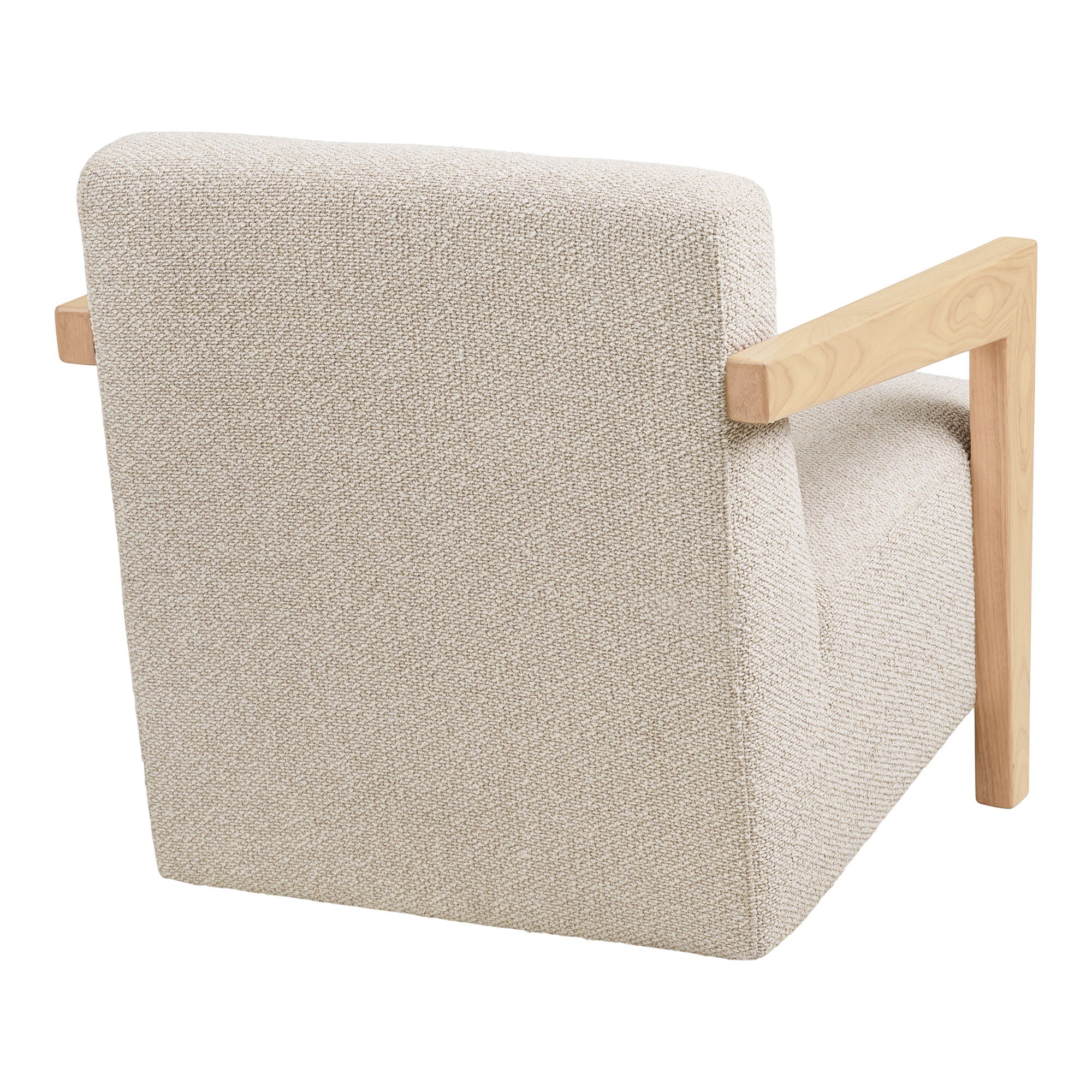 Caracas Lounge Chair - Lounge Chair with Armrests, Oak, Beige HN1321
