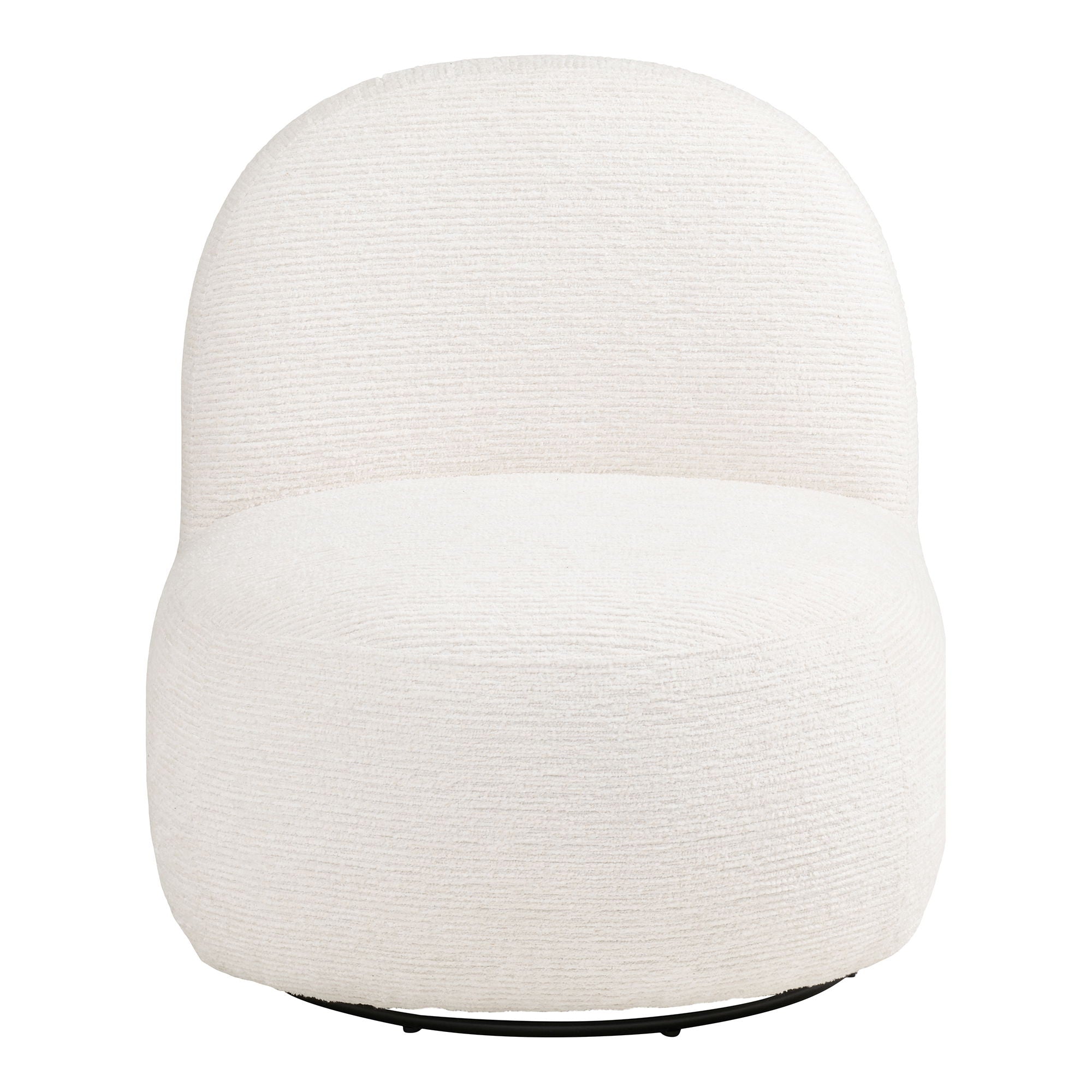 Milo Lounge Chair - Lounge Chair with Swivel Function, Off White HN1081