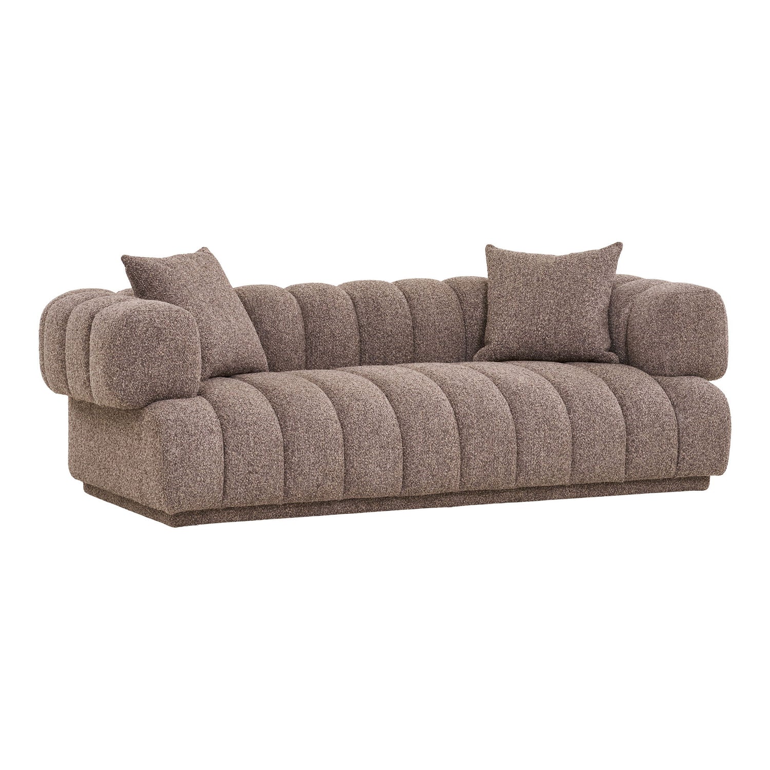 Sofa med 2 puter, brun, hn1296