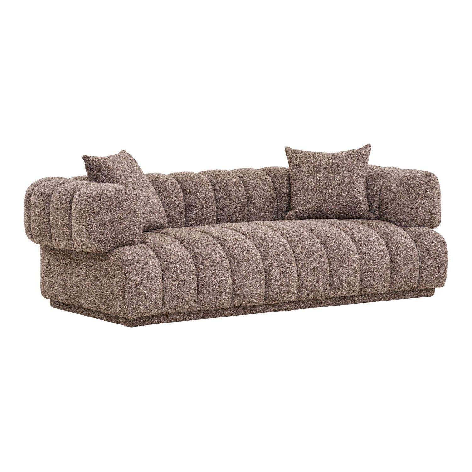 Sofa med 2 puter, brun, hn1296