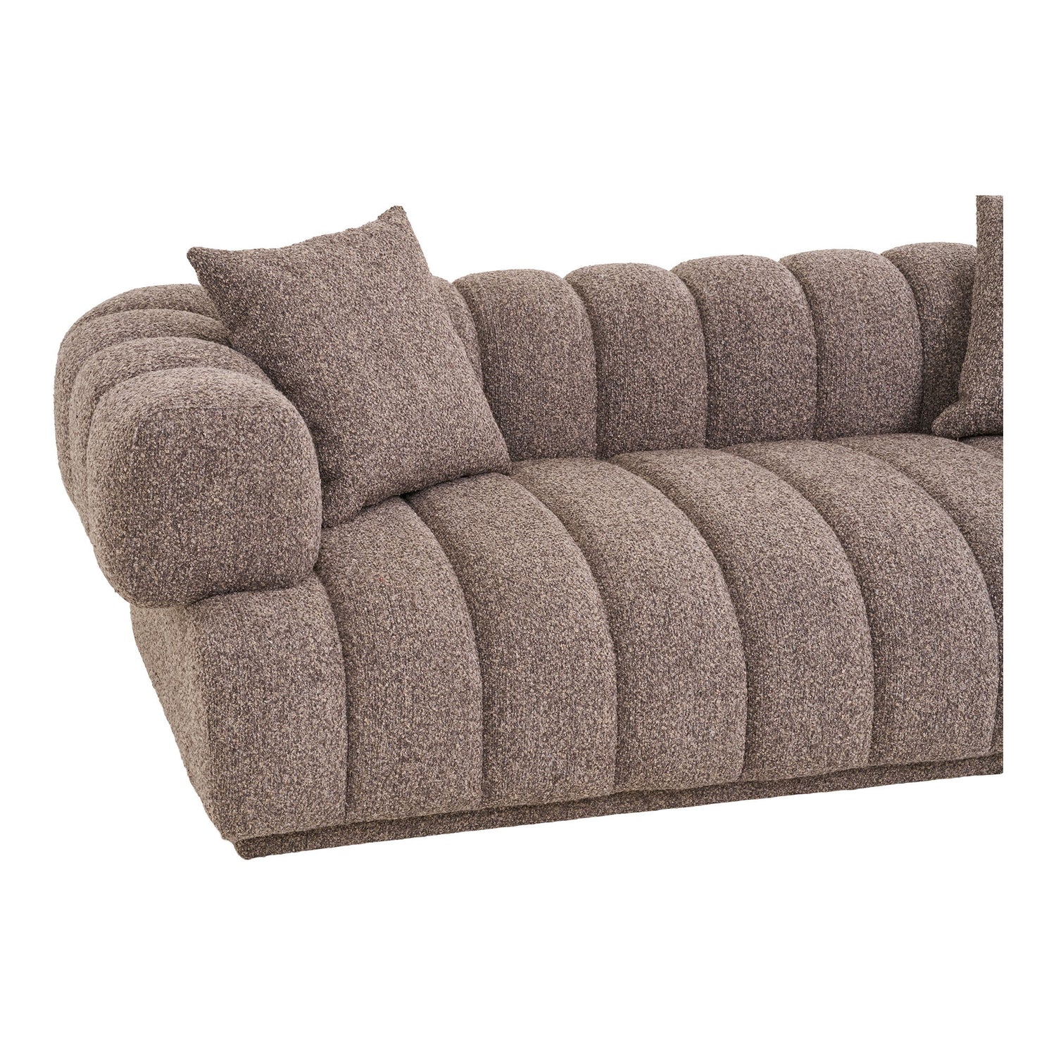 Sofa med 2 puter, brun, hn1296