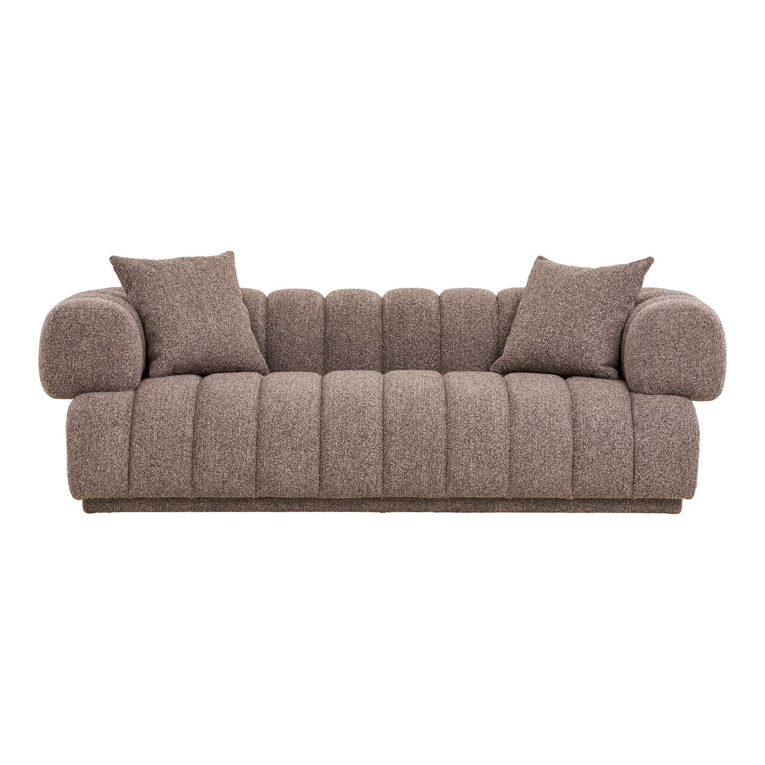 Sofa med 2 puter, brun, hn1296