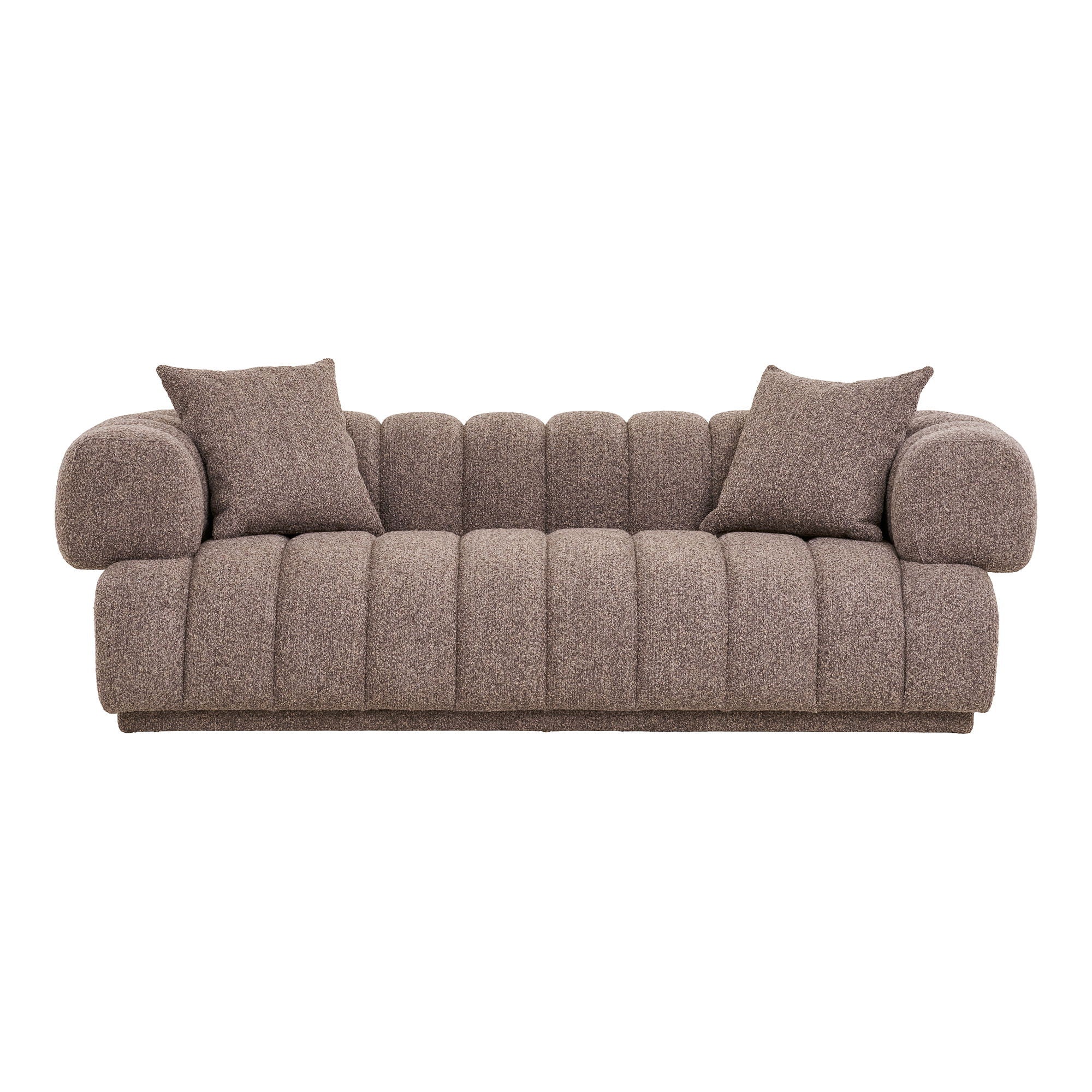 Sofa med 2 puter, brun, hn1296