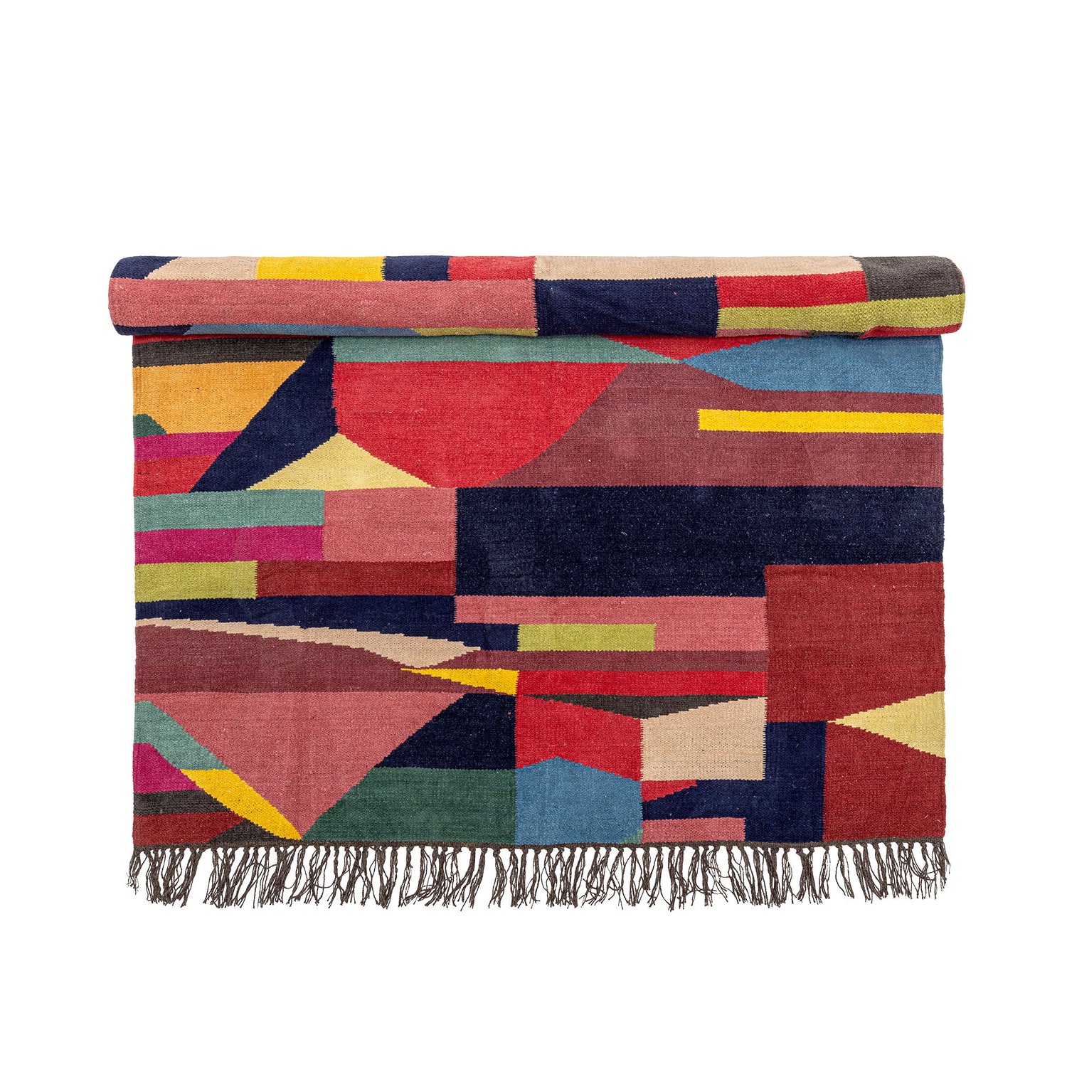 Bloomingville Loggia -teppe, rød, bomull