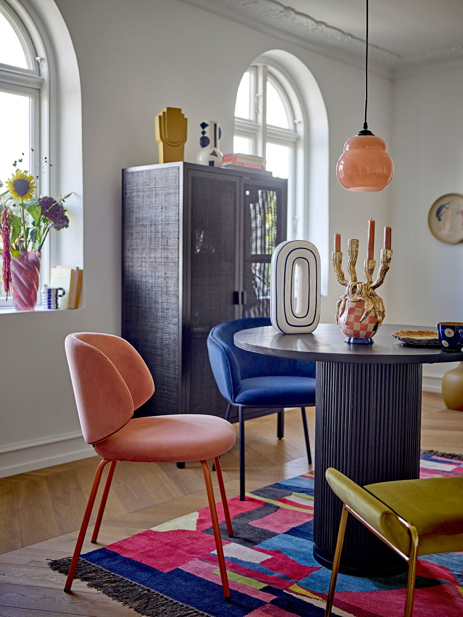 Bloomingville Loggia -teppe, rød, bomull