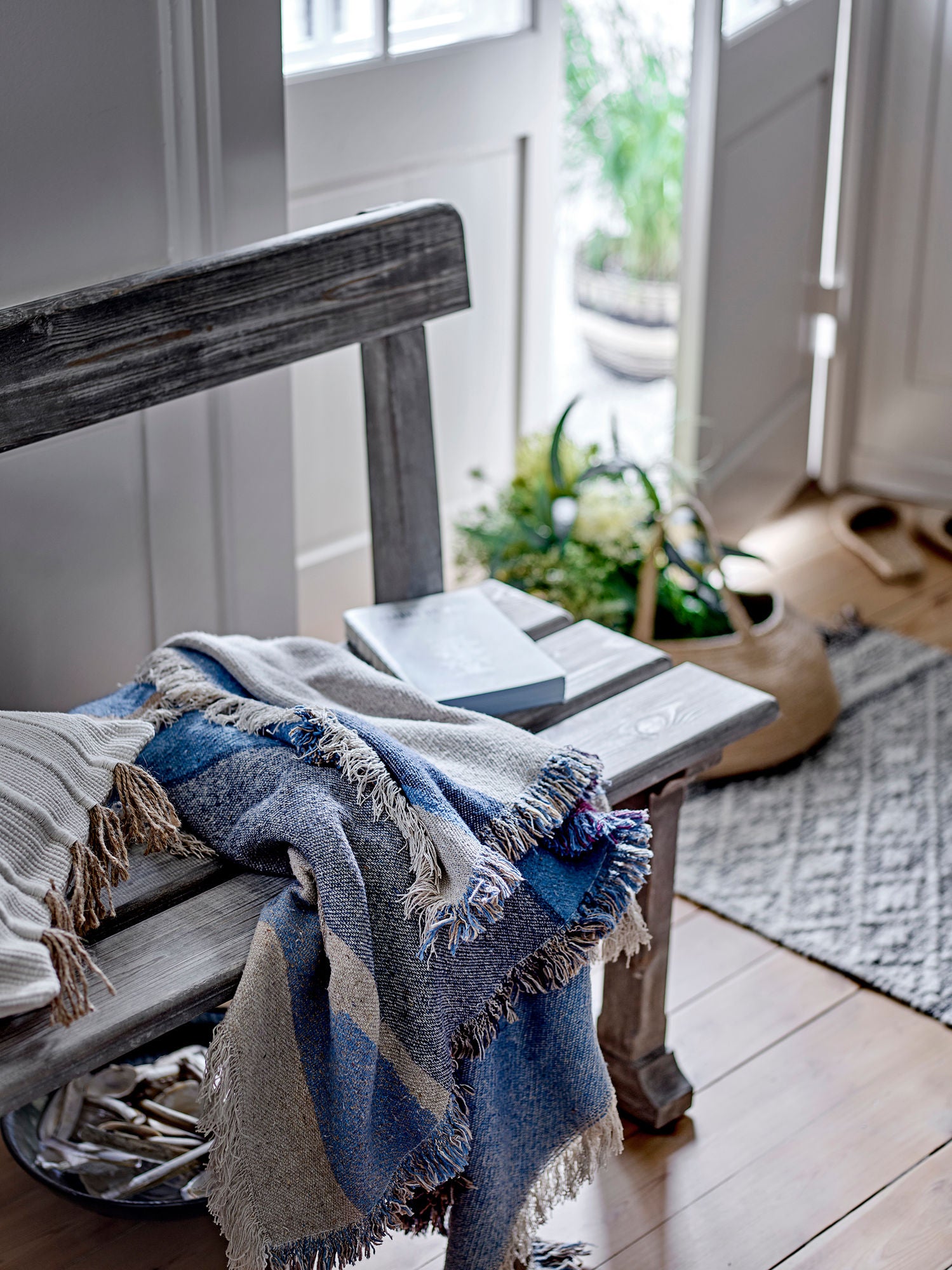 Creative Collection Portland Bench, Natur, gjenvunnet furuved