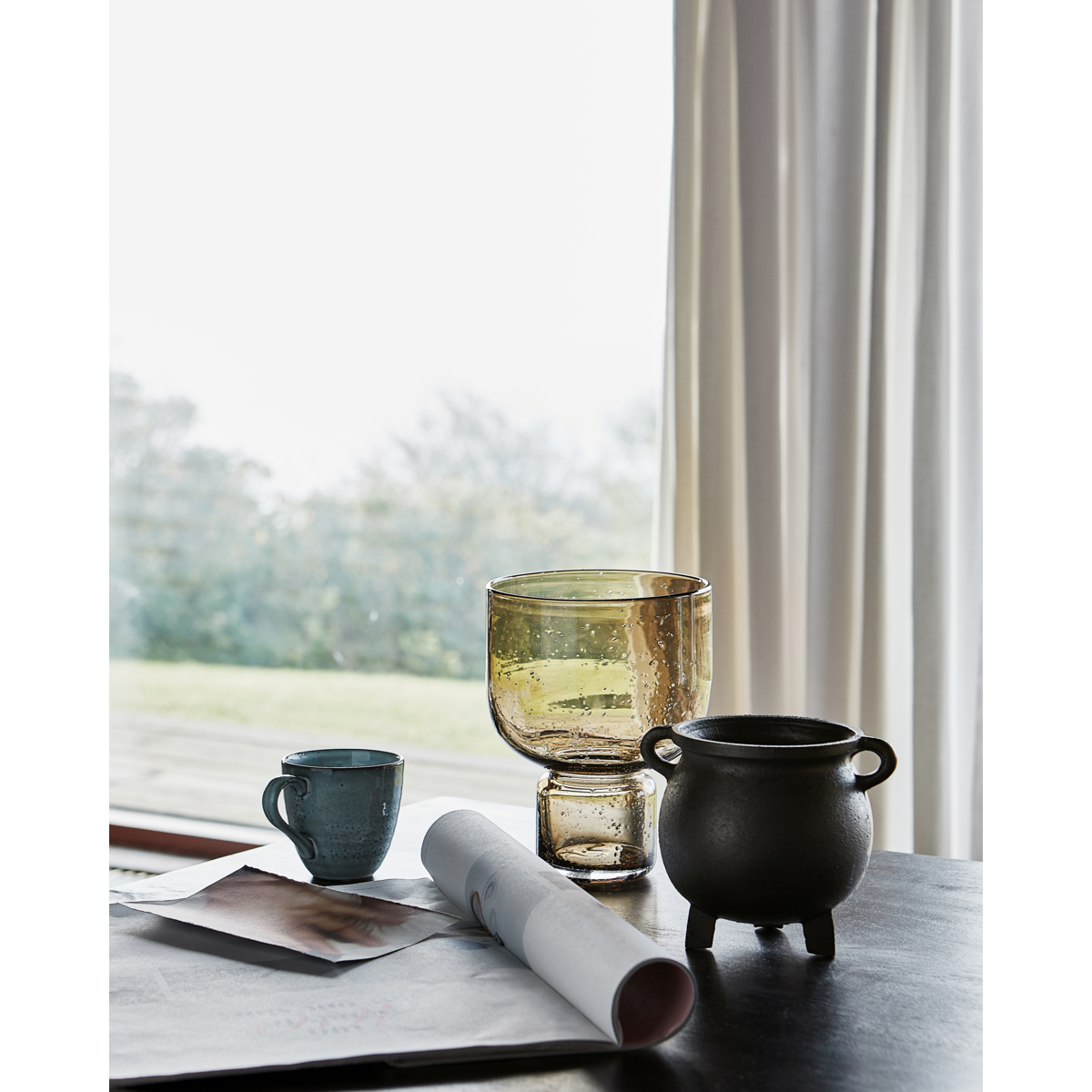 Vase, hdfarida, brun