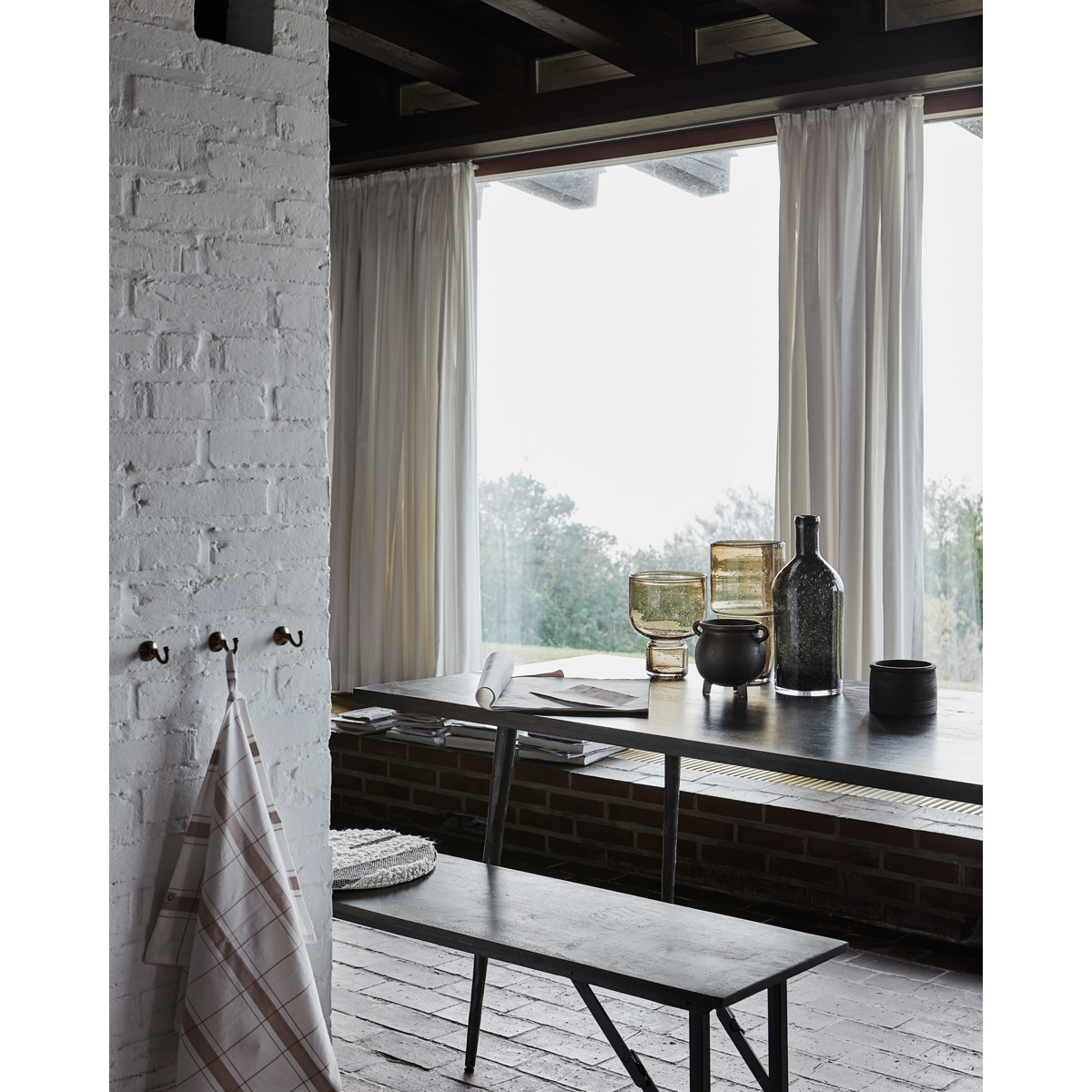 Vase, hdfarida, brun