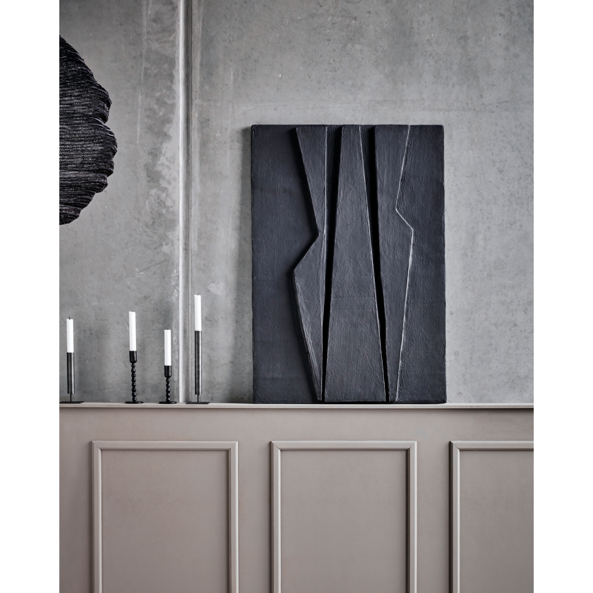 Veggkunst, hdmachie, matte svart