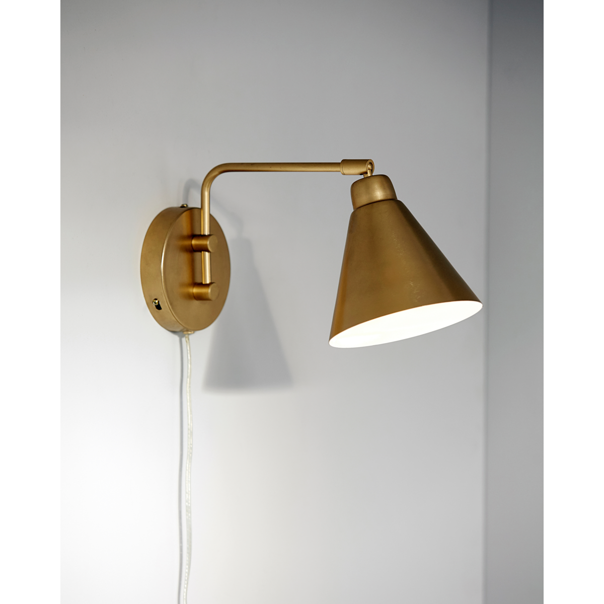 Vegglampe, hdgame, messing
