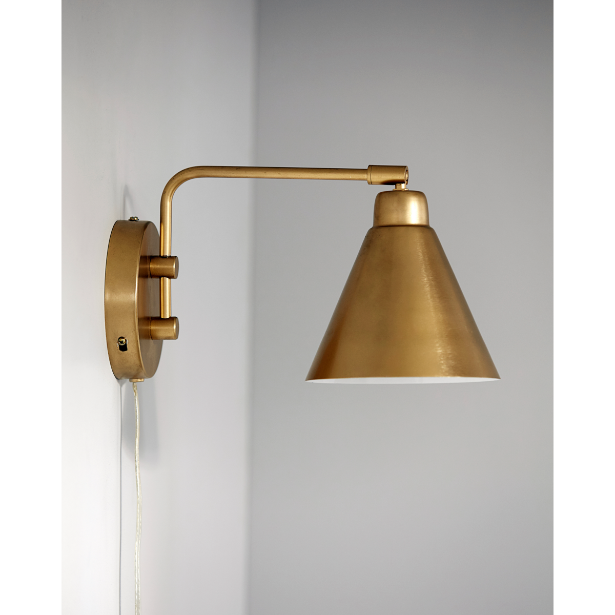 Vegglampe, hdgame, messing