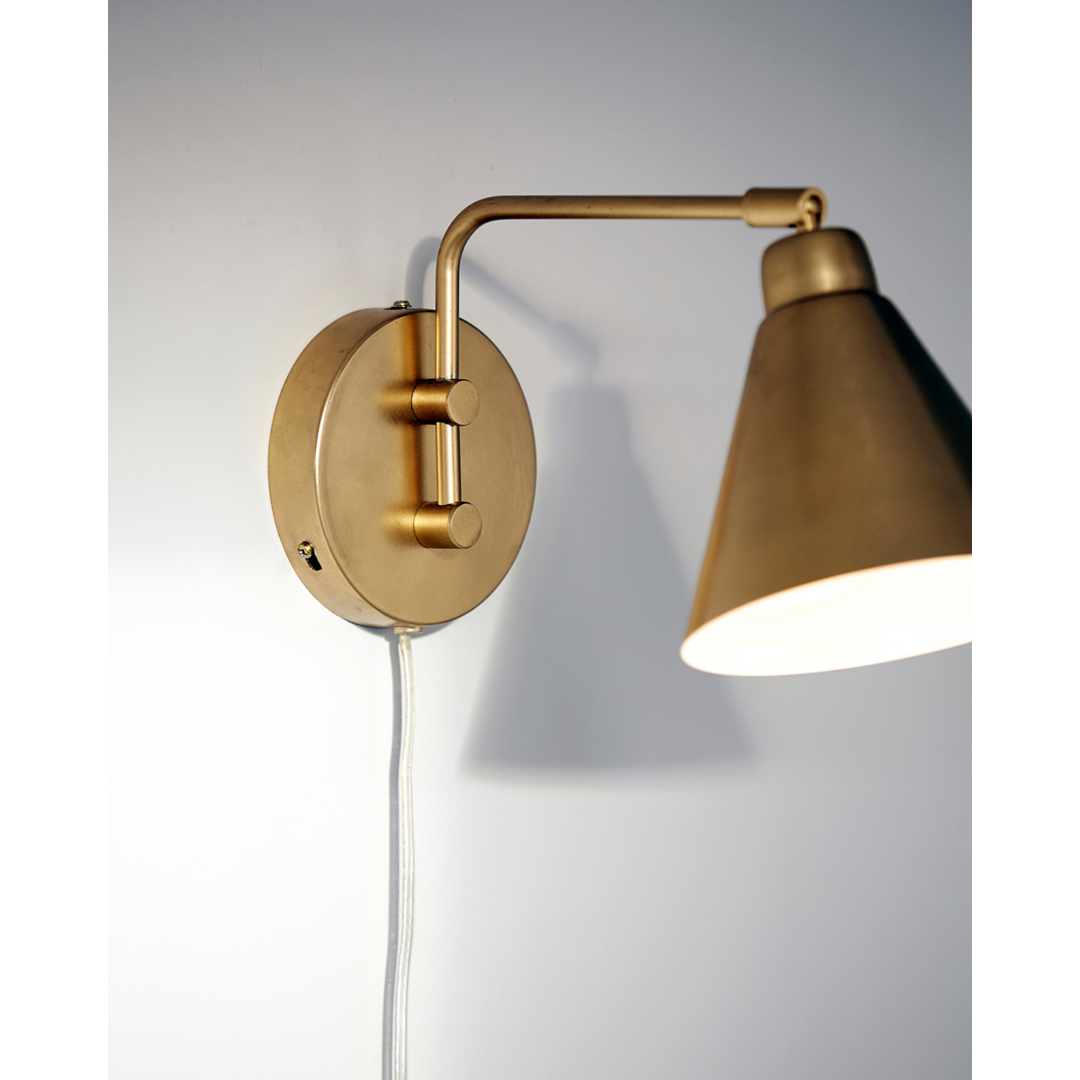 Vegglampe, hdgame, messing