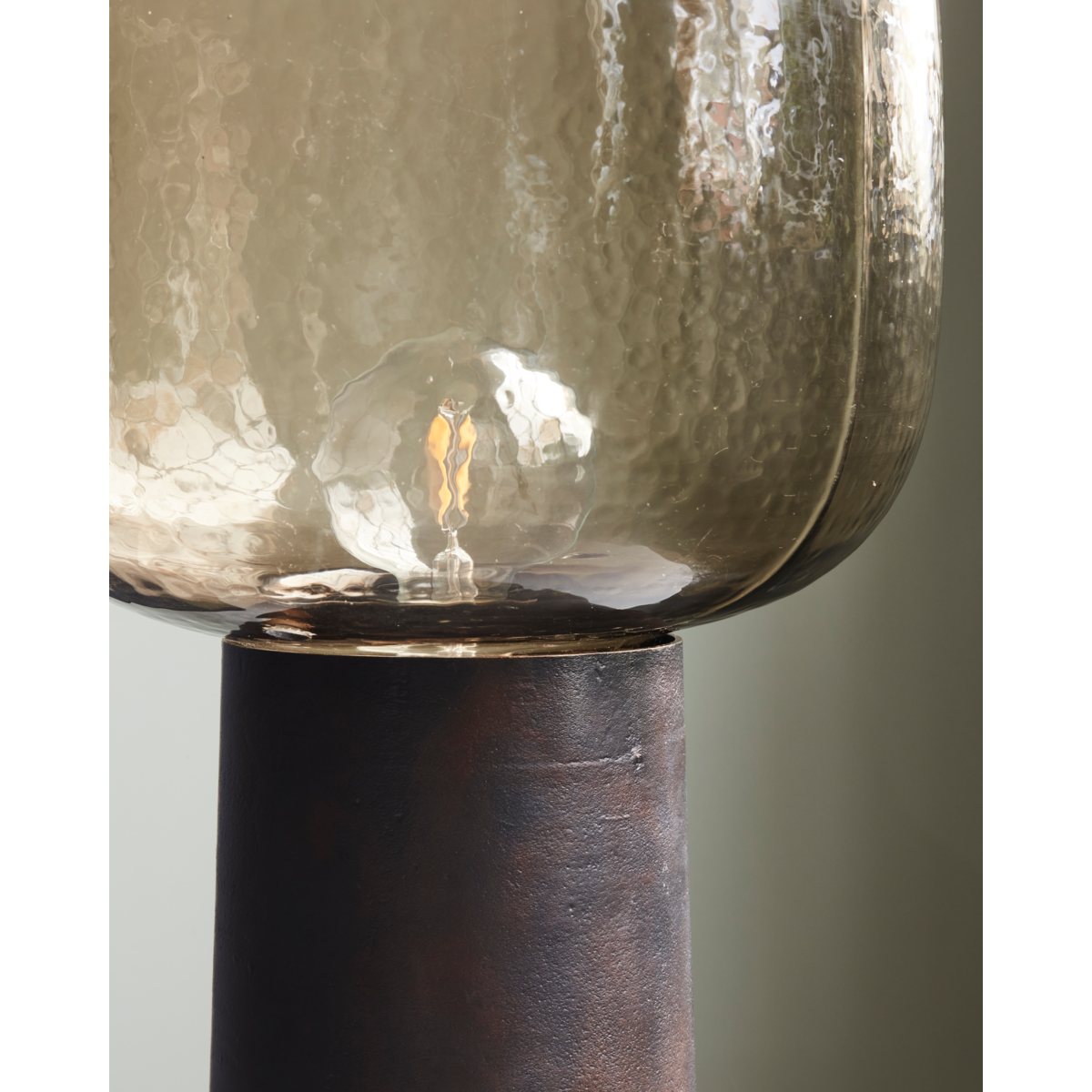 Bordlampe, hdnote, brunet messing