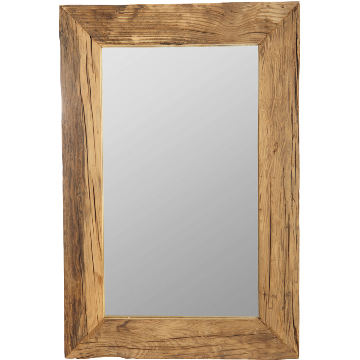 Speil med ramme, hdpure natur, natur