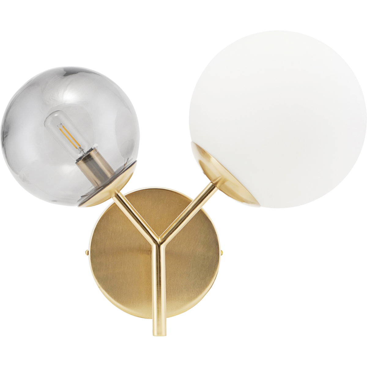Vegglampe, hdtwice, messing