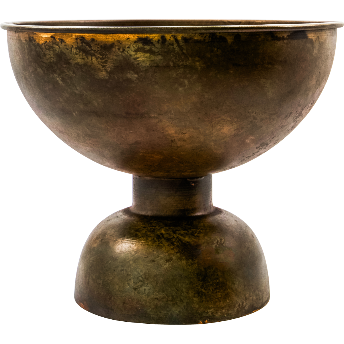 Vase, hdtala, antikk messing