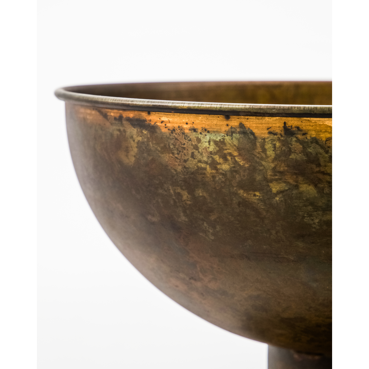 Vase, hdtala, antikk messing
