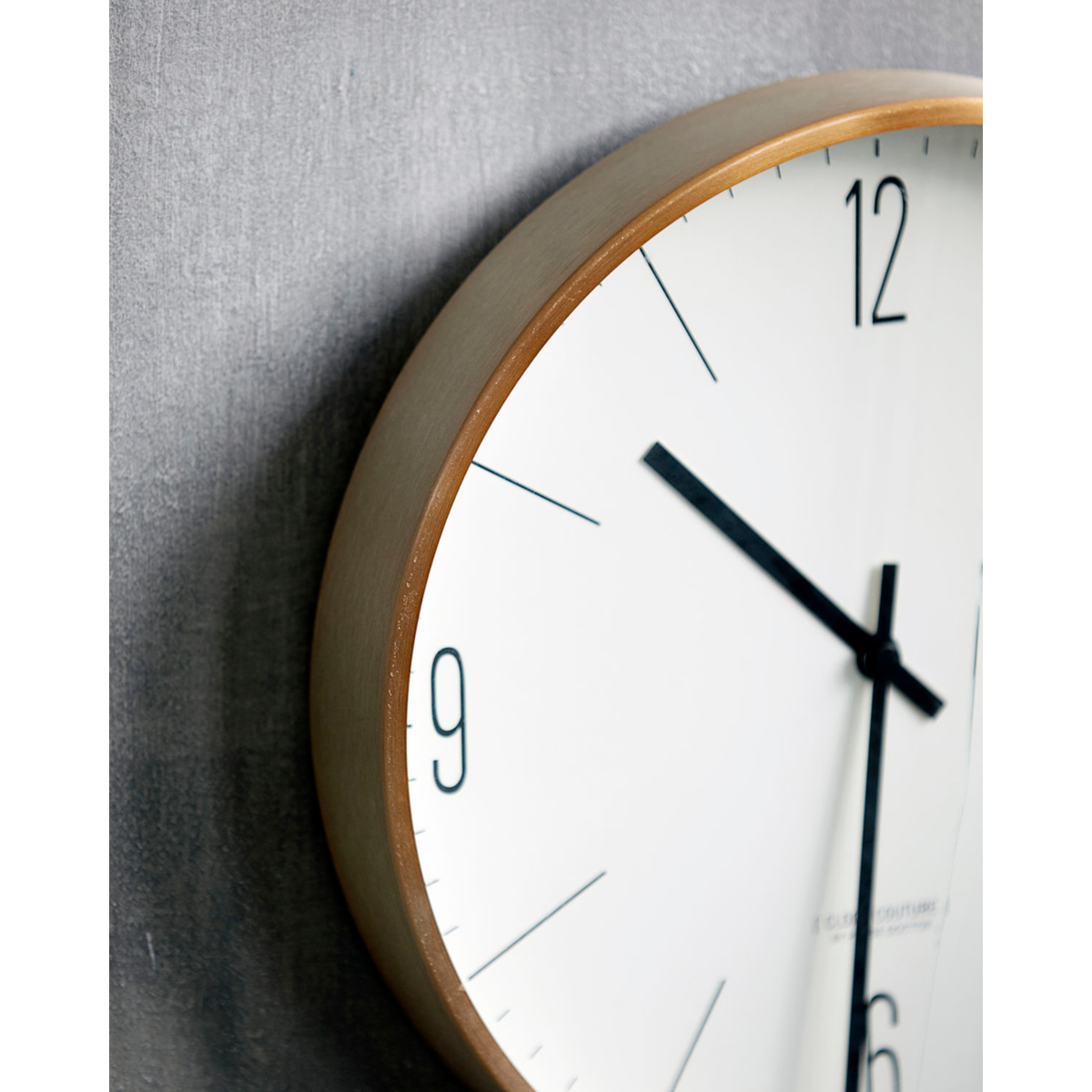 House Doctor - Veggklokke, HDClock Couture, Hvit; Gull