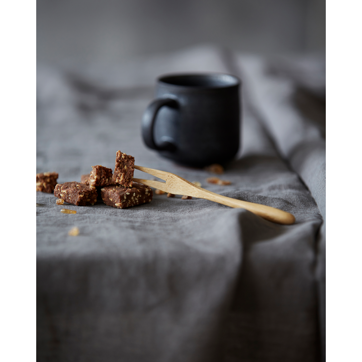 Gaffel, hdbambus, natur