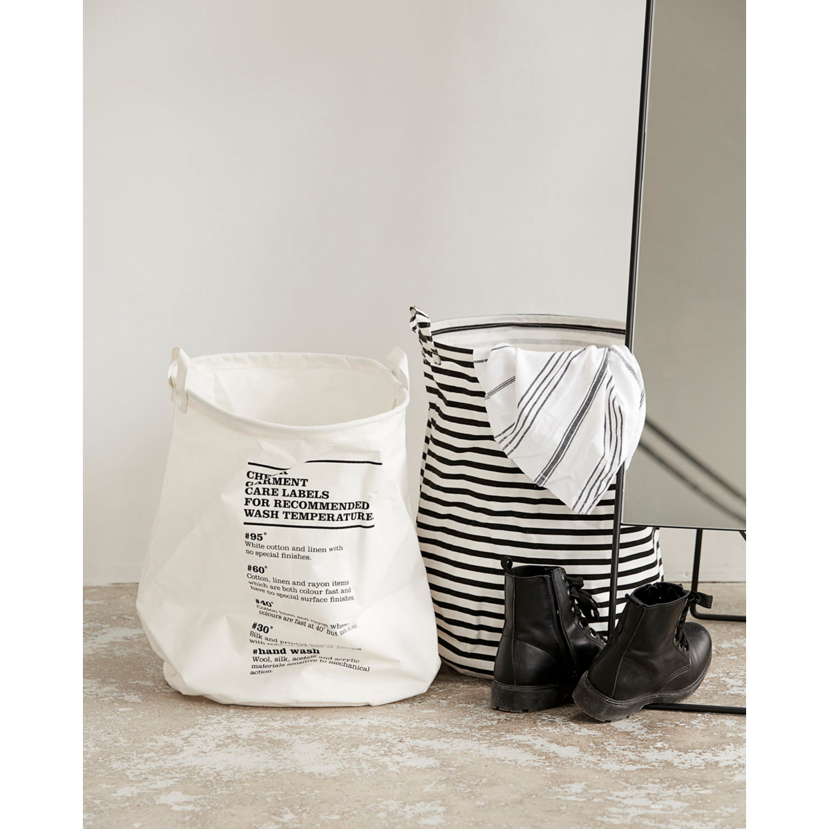 Vaskepose, HDVaskeanvisning, Hvit