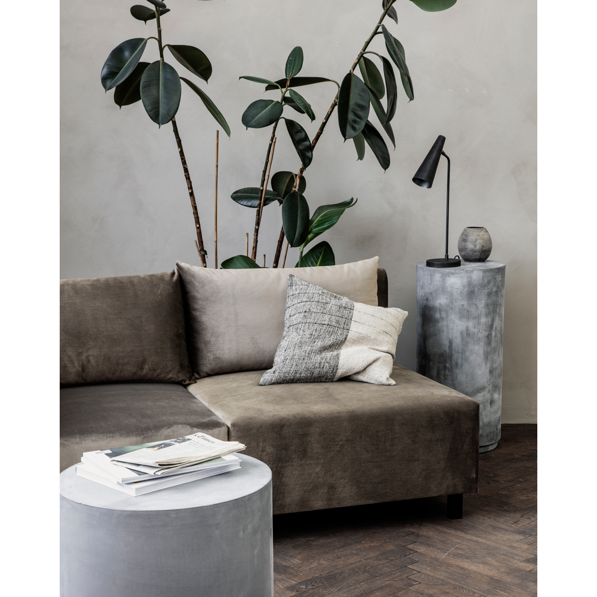 Bordlampe, hd, matte svart