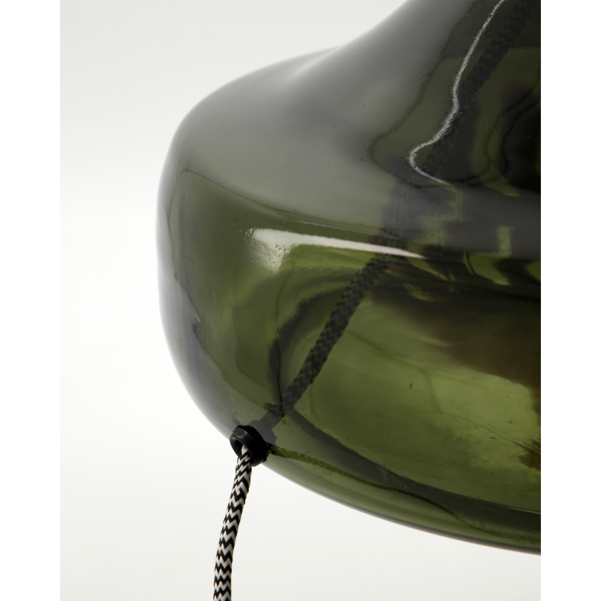 Bordlampe, hdmatte, grønn; hvit