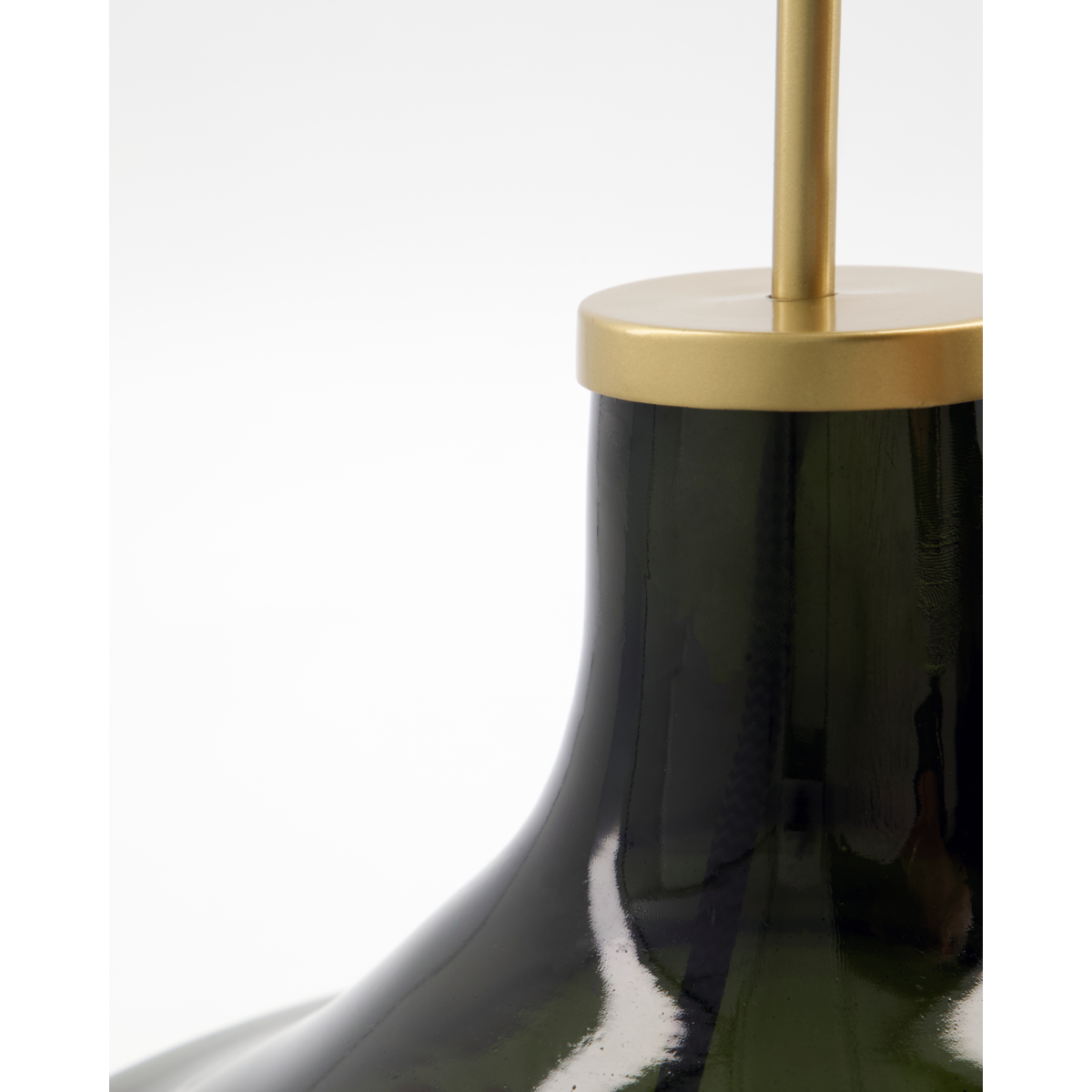 Bordlampe, hdmatte, grønn; hvit