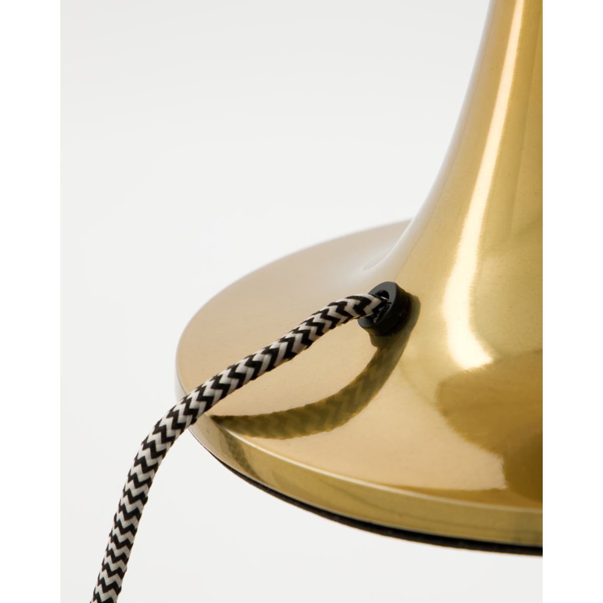 Bordlampe, hdtulip, antikk messing