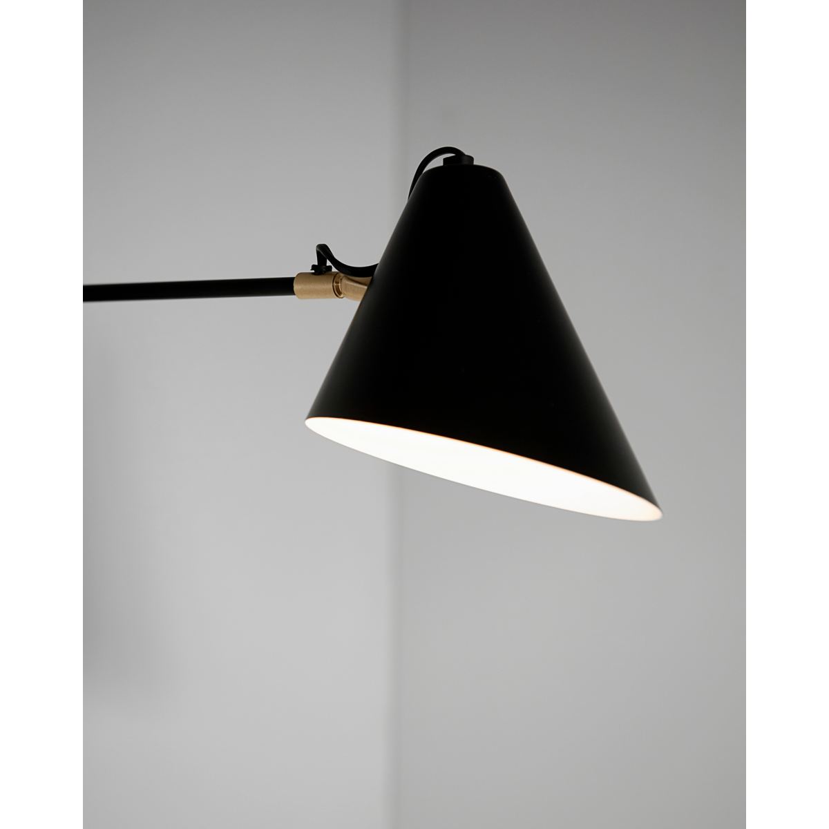 Vegglampe, hdclub, svart