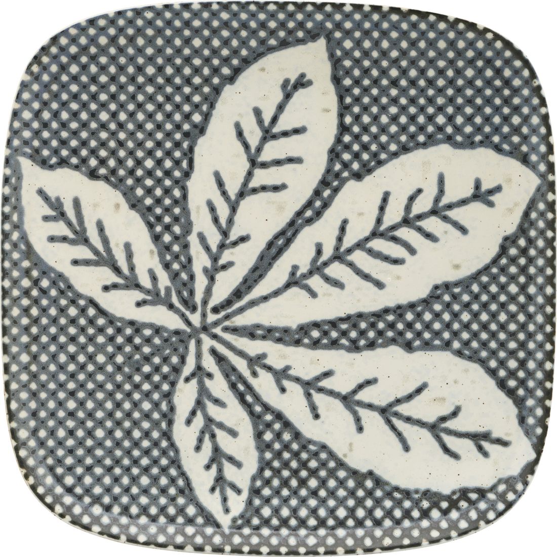 Plate, hdchestnut, grå; blå