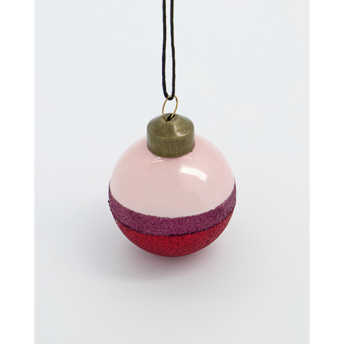 Julepynt, Hdstrip, rosa; rød