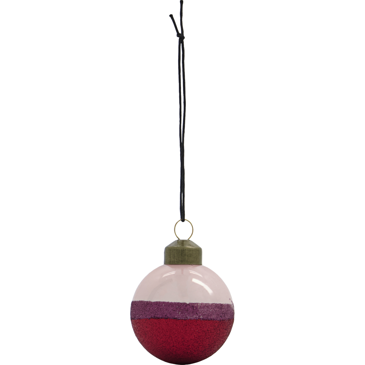 Julepynt, Hdstrip, rosa; rød