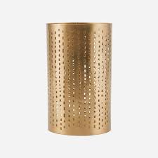 Huslege - fyrtårn, Wilma, messingfinish - H: 16 cm, DIA: 9,5 cm