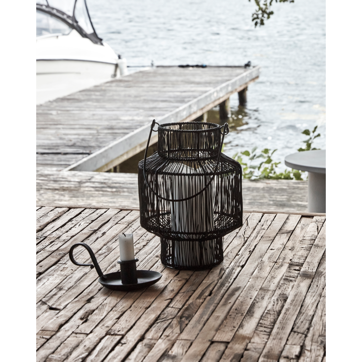 Husets lege - lykter, hdalive, svart