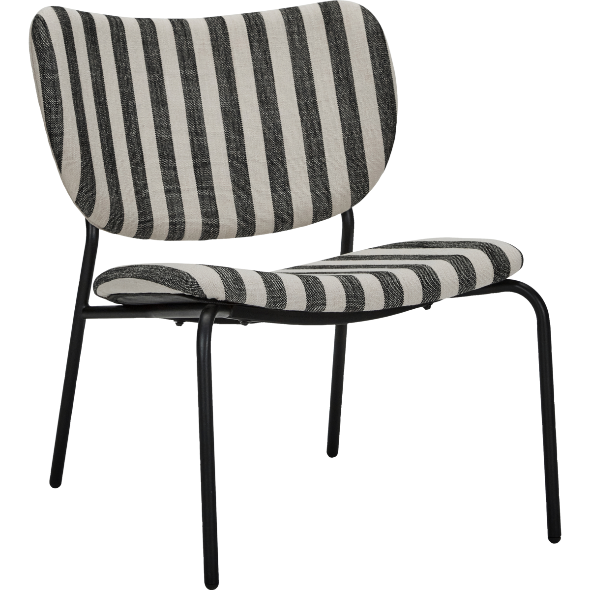 Lounge Chair, Hdlonga, Black; hvit